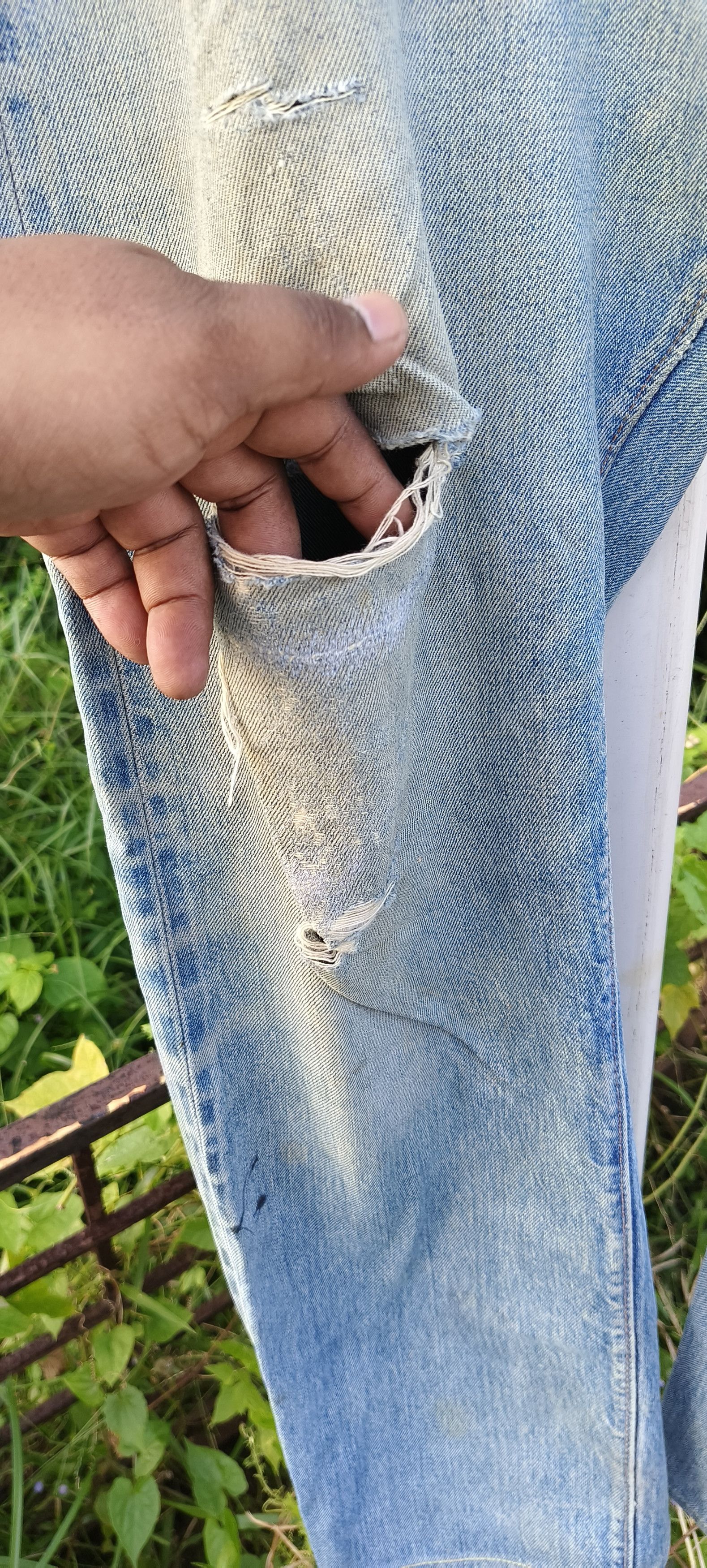 4GSELLER Vintage 70s Rindam Levi's jeans button number 6 Selvedge Size US 35 - 11 Thumbnail