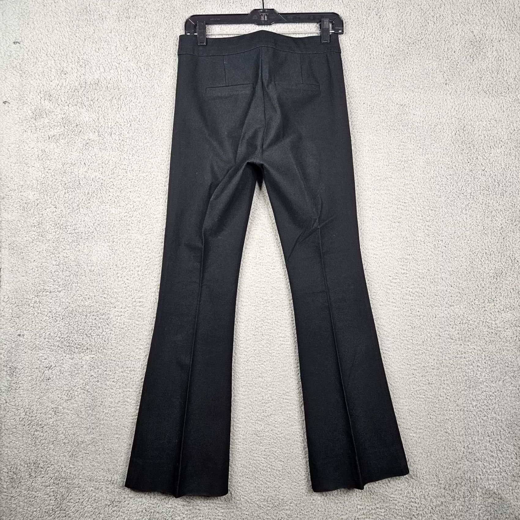 Vintage DEREK LAM IO CROSBY Women's Black Straight Leg Trousers Size 4 Size 27" / US 4 / IT 40 - 2 Thumbnail