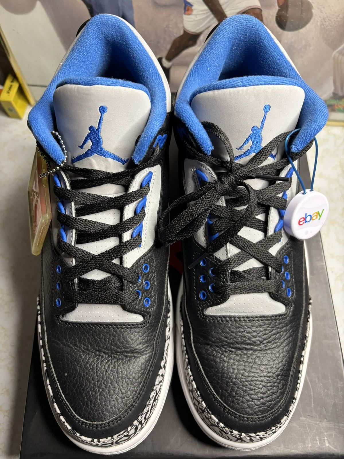 Jordan Brand Jordan Retro 3 ‘sport blue’ Size US 11 / EU 44 - 2 Thumbnail
