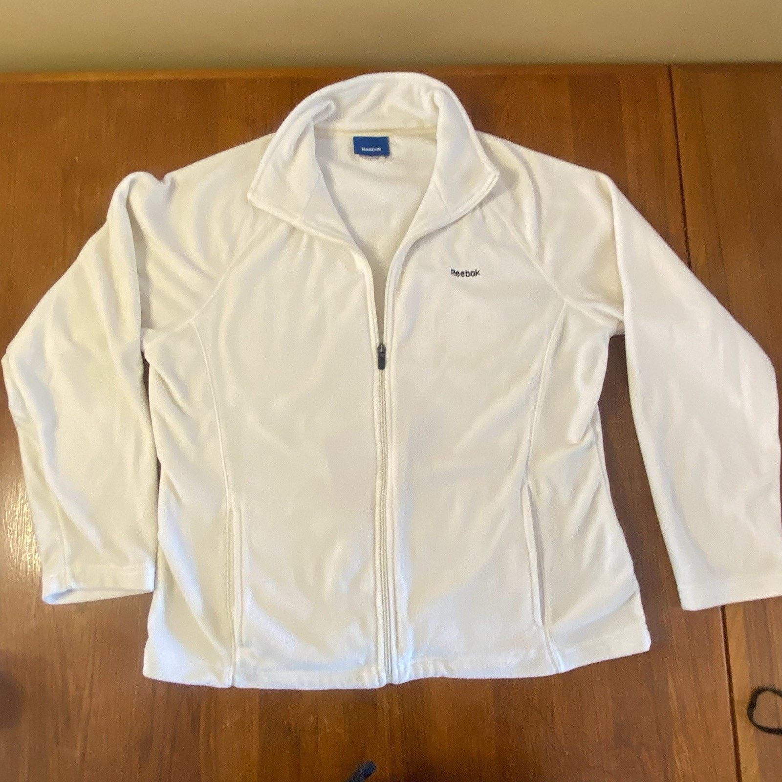 Reebok Women’s XL Jacket Cozy Weight light Reebok Ivory Full Zip Size XL / US 12-14 / IT 48-50 - 2 Thumbnail