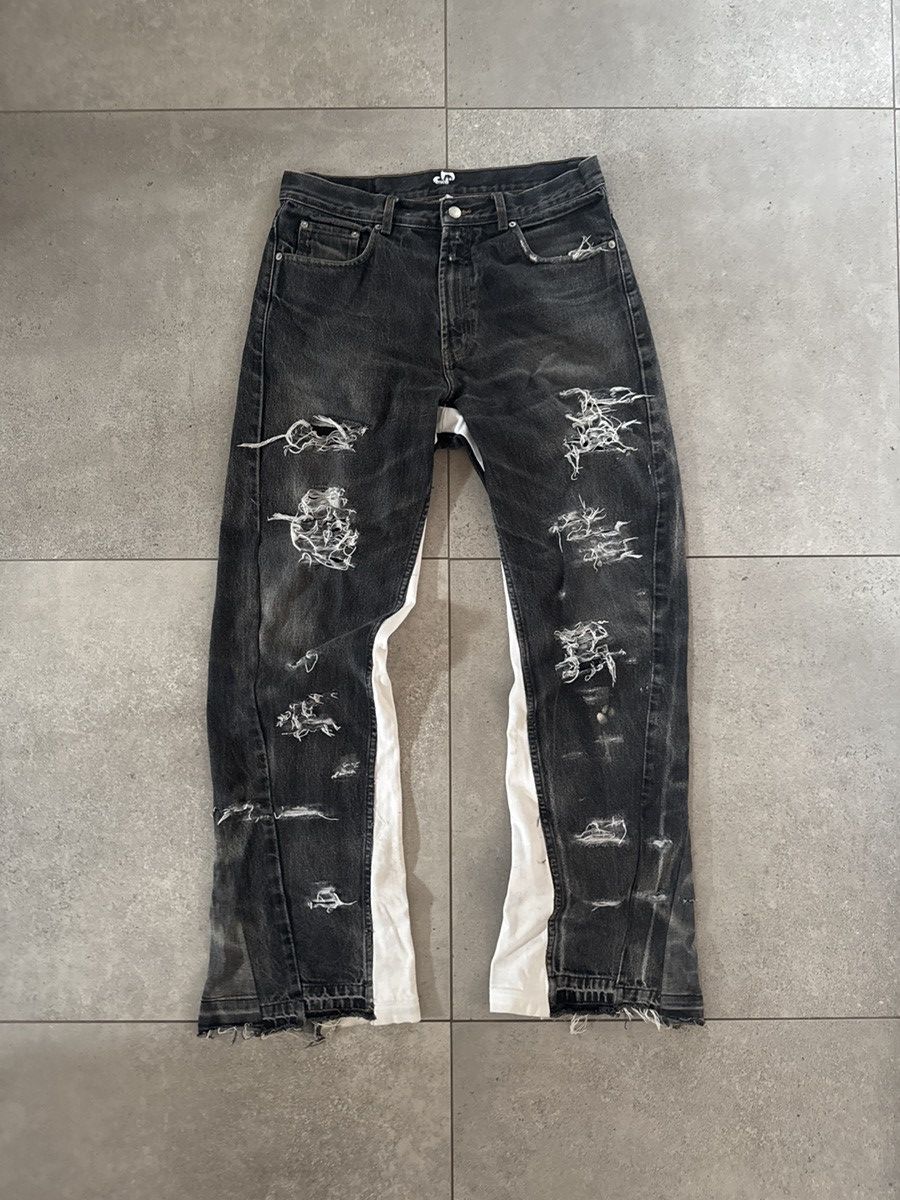 Other Ripped flared denim, custommade Size US 35 - 1 Thumbnail