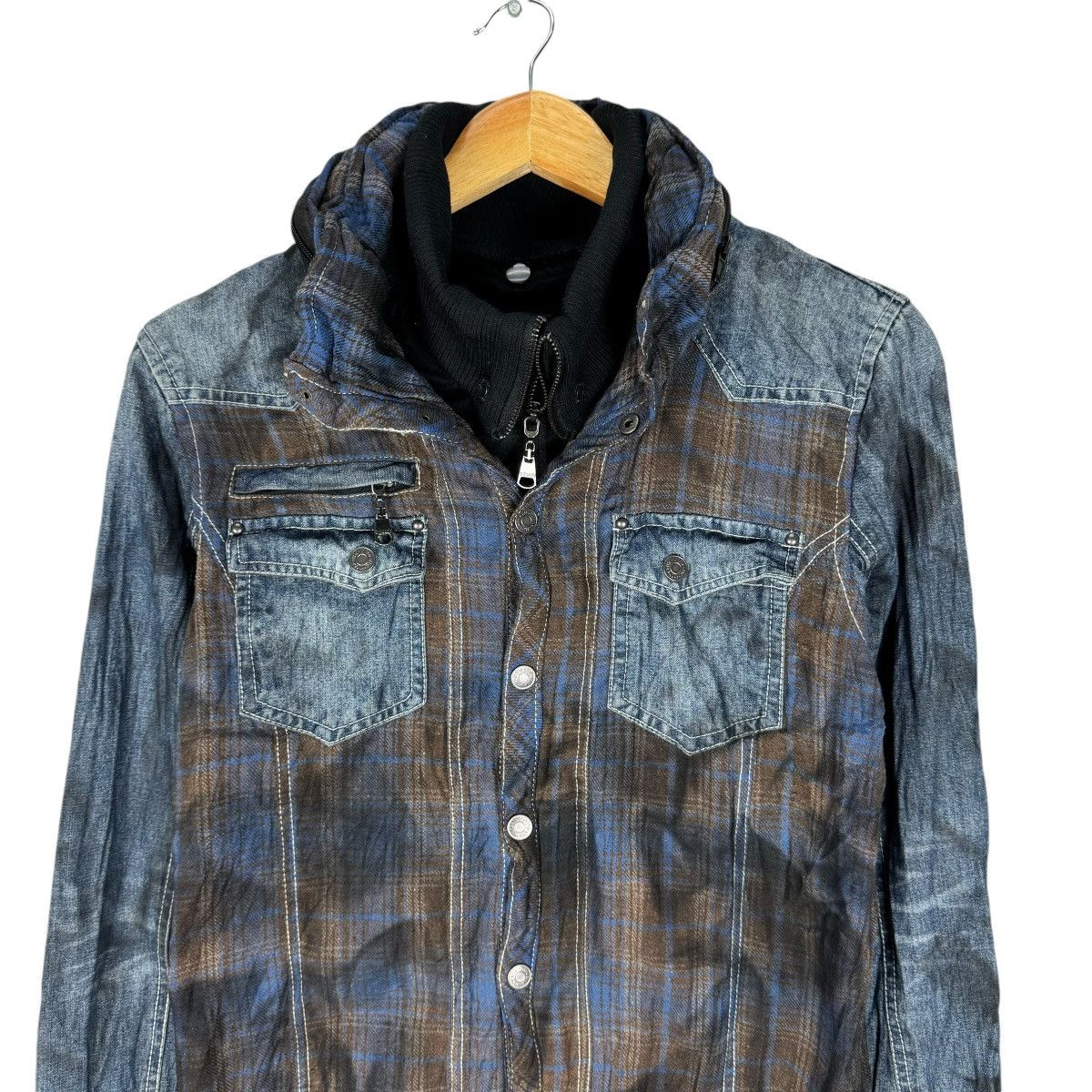 If Six Was Nine ⚡️IN THE ATTIC HOODIE DENIM ZIPPER JACKET Size L / US 10 / IT 46 - 2 Thumbnail