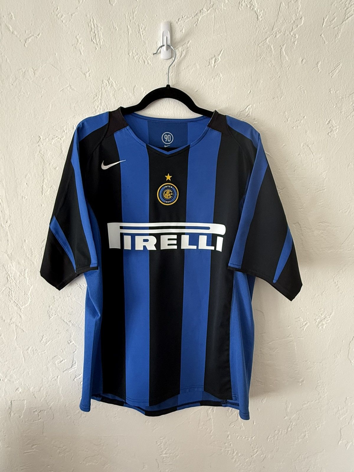 Nike ADRIANO TOTAL 90 Inter Milan 2004 - 2005 jersey and shorts Size US L / EU 52-54 / 3 - 2 Thumbnail