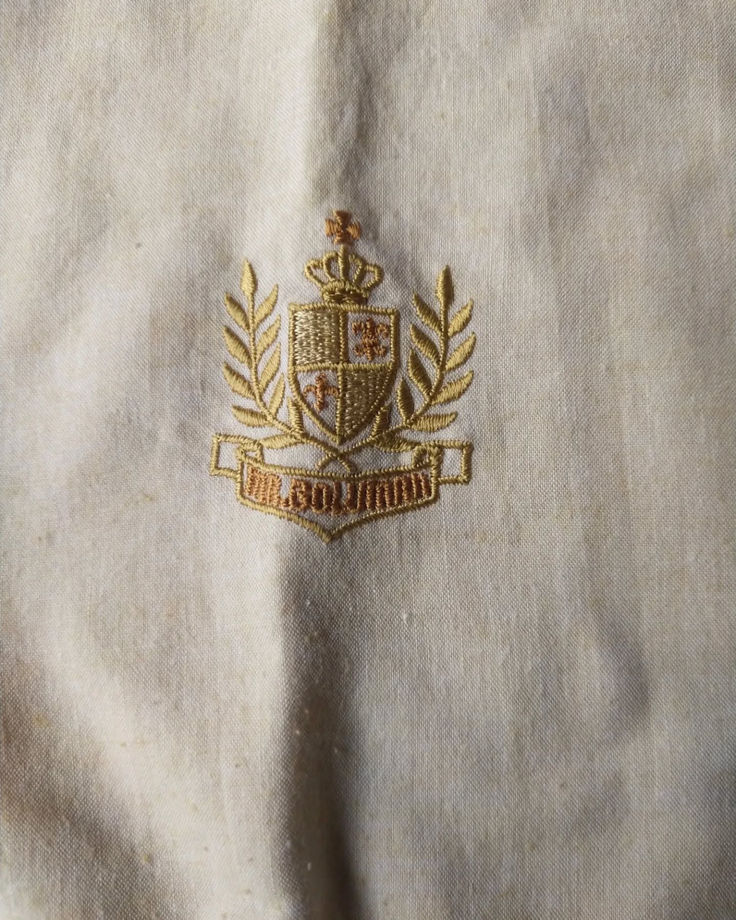 Japanese Brand × Vintage Vintage Elle Shimon Khaki Rugby Shirt Size US L / EU 52-54 / 3 - 3 Thumbnail