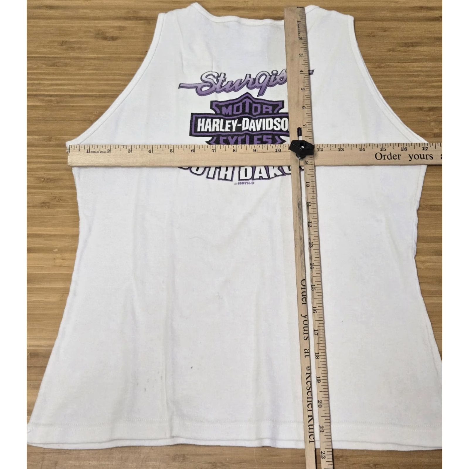 Harley Davidson VINTAGE Harley-Davidson Shirt Womens Large White Sturgis Black Hills Rally 2001 USA Size L / US 10 / IT 46 - 6 Thumbnail