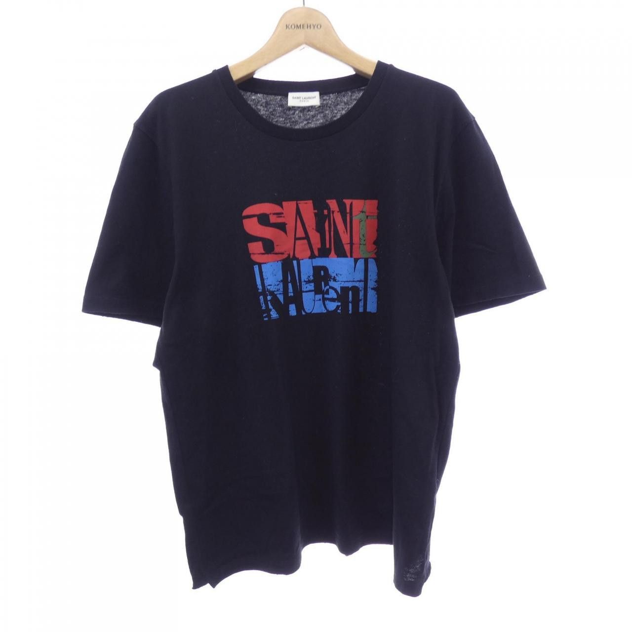 Yves Saint Laurent Yves Saint Laurent Saint Laurent Cotton T Shirt Textile T-Shirts 614279YBRW2 DUTY FREE for USA Size ONE SIZE - 1 Thumbnail