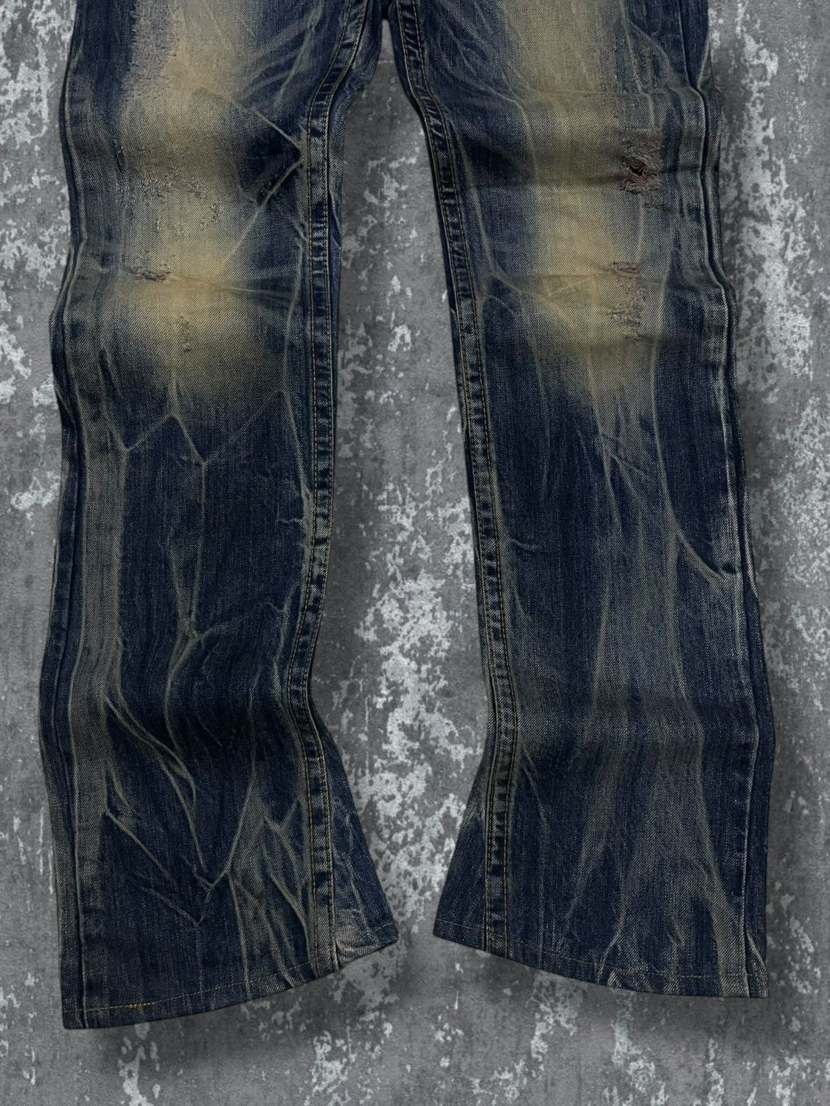 Tornado Mart Vintage 1990s Designer Japan Red Peppers Wax Distressed Size US 27 - 3 Thumbnail