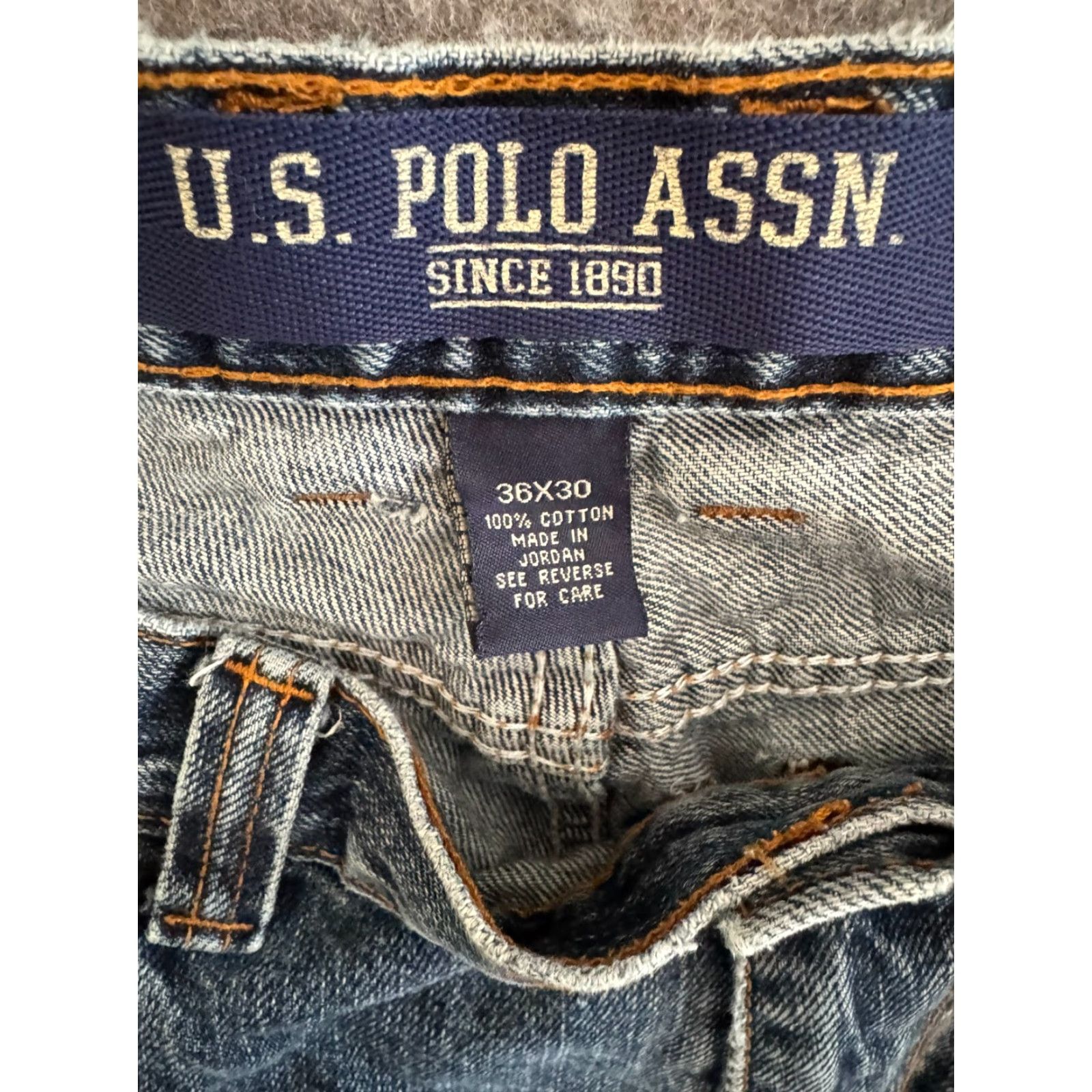 Vintage US Polo Assn. Jeans 36x30 Men’s Carpenter Pants Baggy Utility Straight 90s Grunge Blue Vintage – US Polo Assn. Size US M / EU 48-50 / 2 - 3 Thumbnail