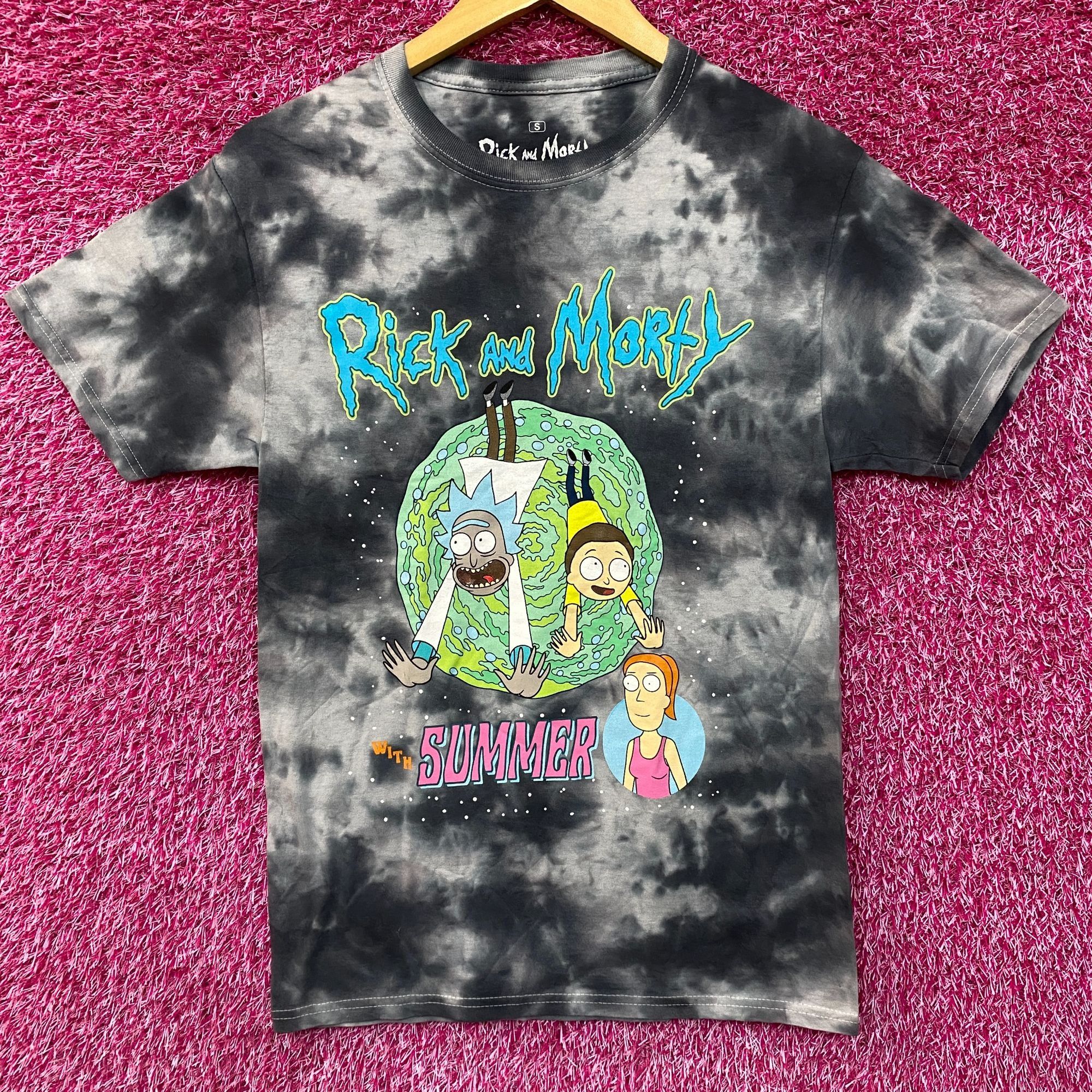 Ripple Junction Adult Swim Rick & Morty with Summer Tie Dye T-Shirt Size Sma Size US S / EU 44-46 / 1 - 1 Thumbnail