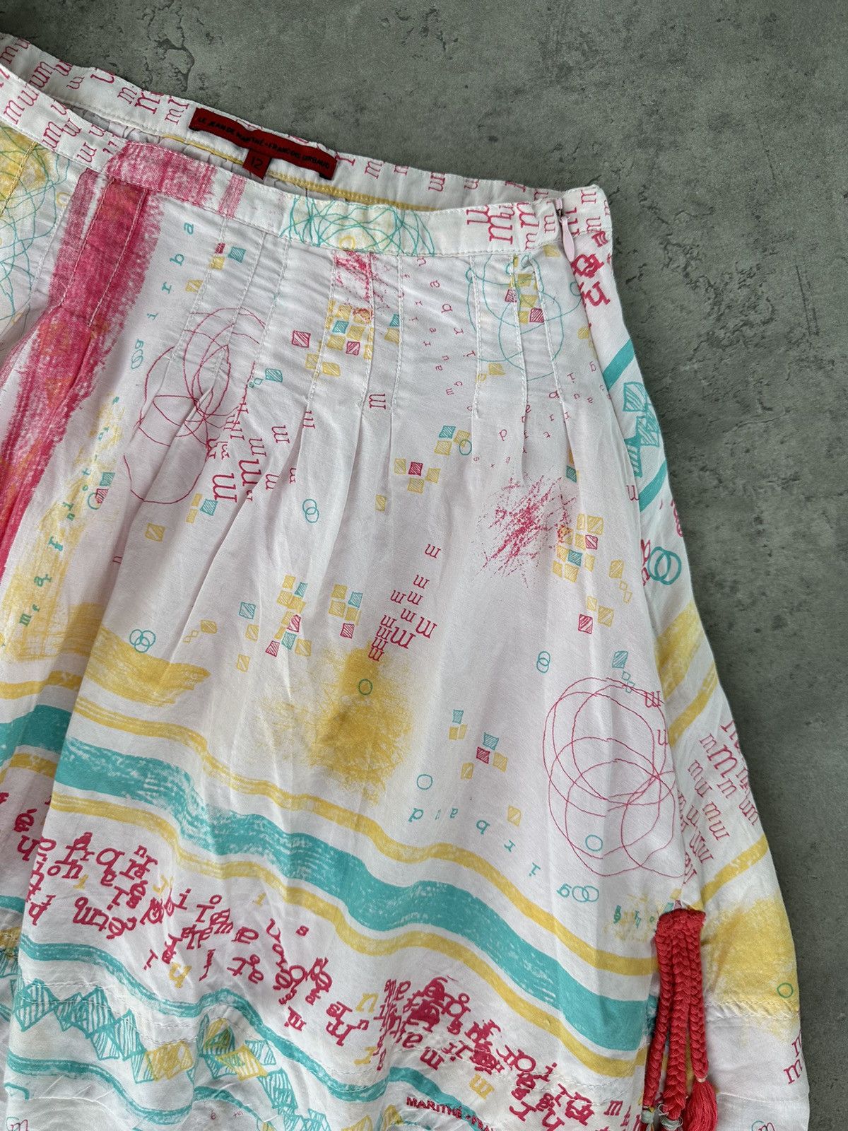 Marithe + Francois Girbaud Marithe Francois Gibraud Flared Multicolor Mini Skirt Size 30" / US 8 / IT 44 - 4 Thumbnail