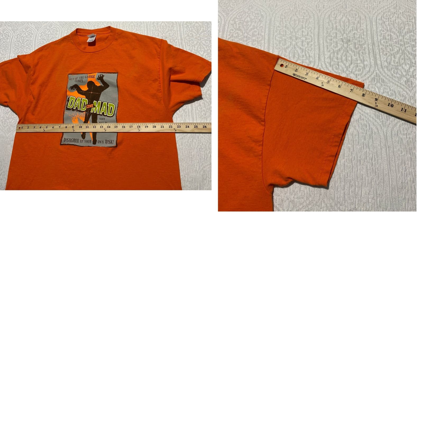 Vintage Delta Pro Weight T Shirt Orange Mens XL Adult Graphic Tee Size US XL / EU 56 / 4 - 8 Thumbnail