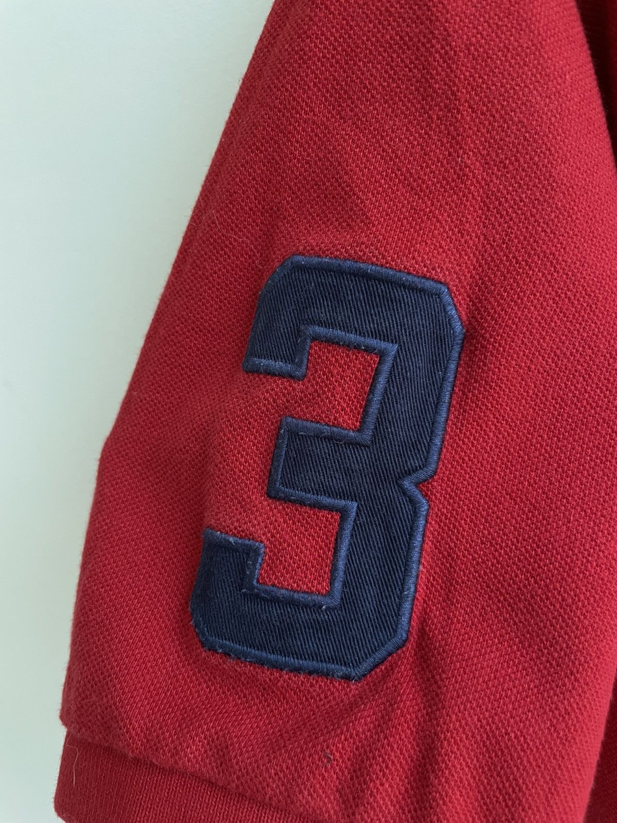 Polo Ralph Lauren × Vintage Polo Ralph Lauren Great Britain 3 Flag PRL Red Polo Shirt Size US XXL / EU 58 / 5 - 10 Thumbnail