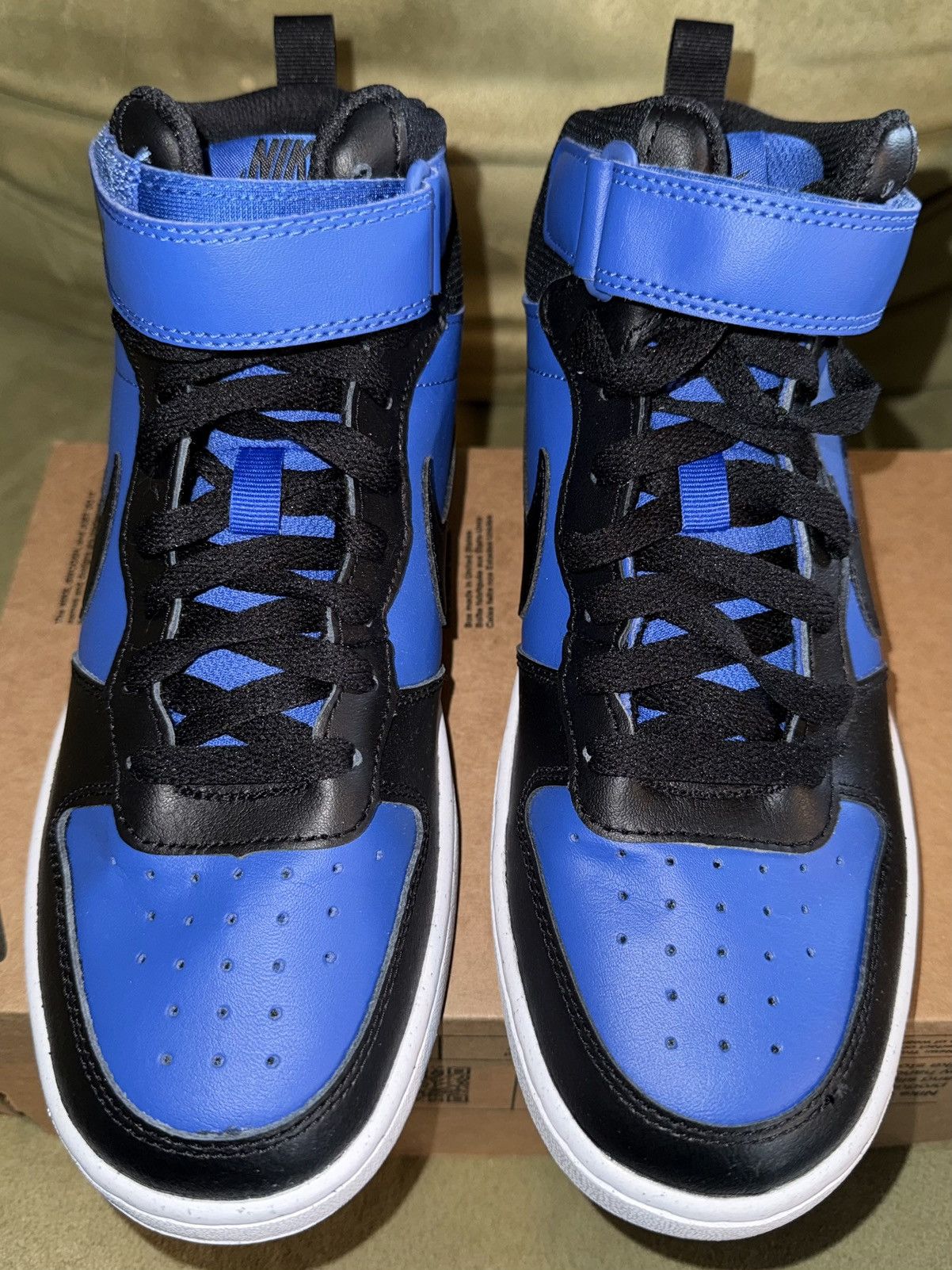 Nike Nike “Black Game Royal” Court Borough Mid 2 sneakers, GS NEW Size US 6.5 / EU 39-40 - 5 Thumbnail