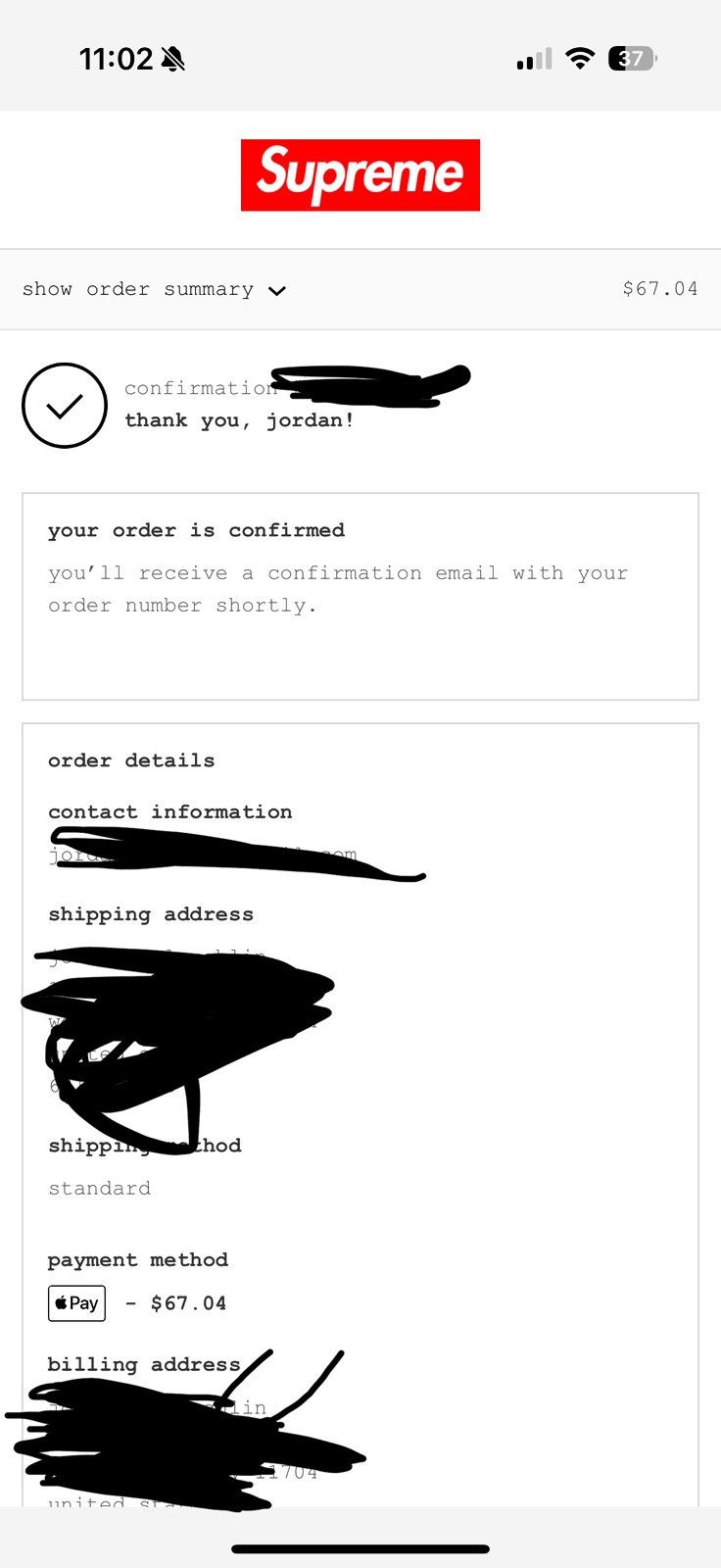 Supreme Supreme x Carti Tee Size US M / EU 48-50 / 2 - 2 Thumbnail