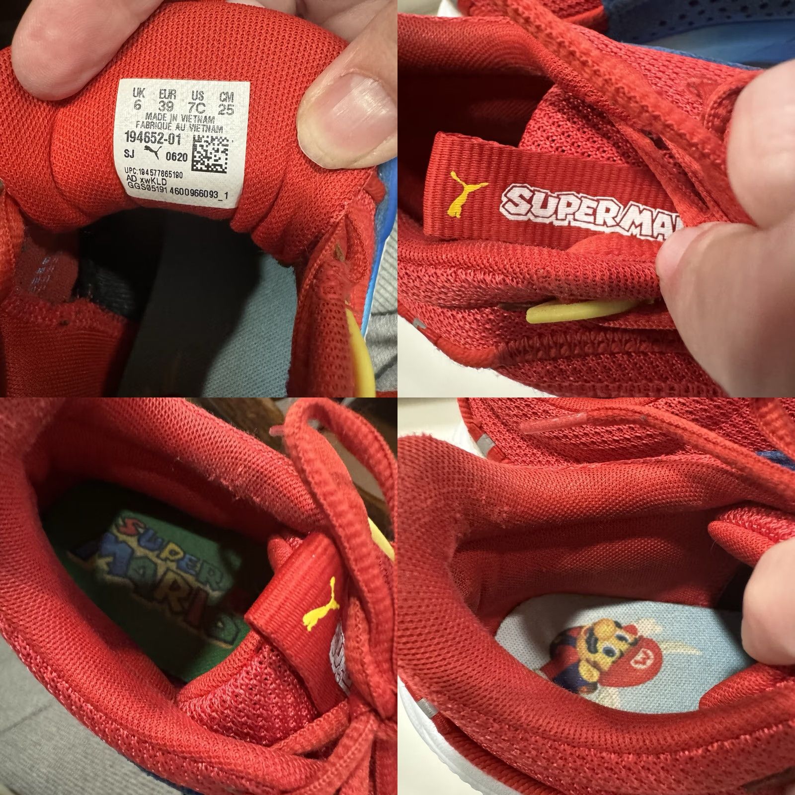 Puma PUMA RS-Dreamer x Nintendo x J. Cole Super Mario 64 Sneaker Low Top Unisex Adults 7C 2020 Red White Blue Knit Basketball Cole 194652-01 Size US 6 / EU 39 - 9 Thumbnail
