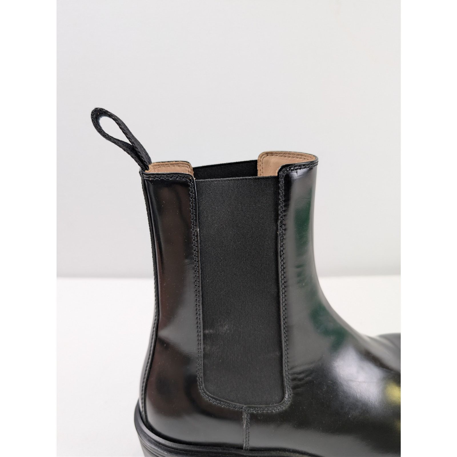 Bottega Veneta o1rshd1 Q:2 / Brushed Vinyl Fireman Ankle Boots in Black Size US 10 / EU 43 - 13 Thumbnail