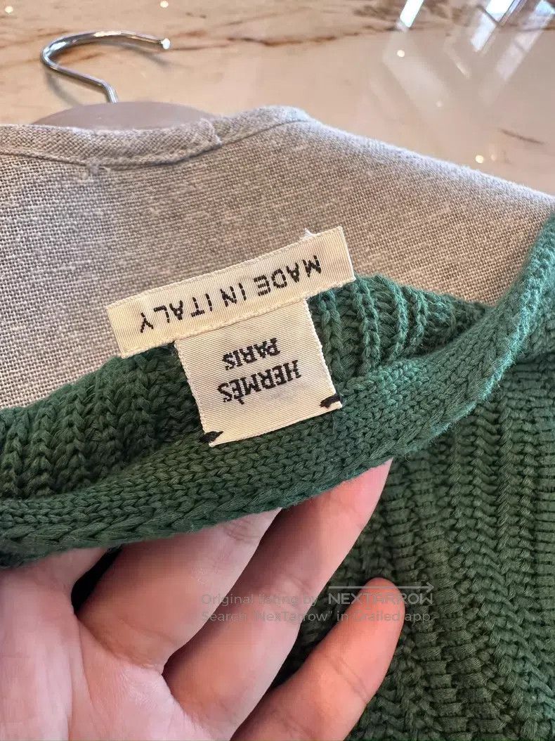 Hermes Hermes Green waistcoat sweater Size S / US 4 / IT 40 - 6 Thumbnail