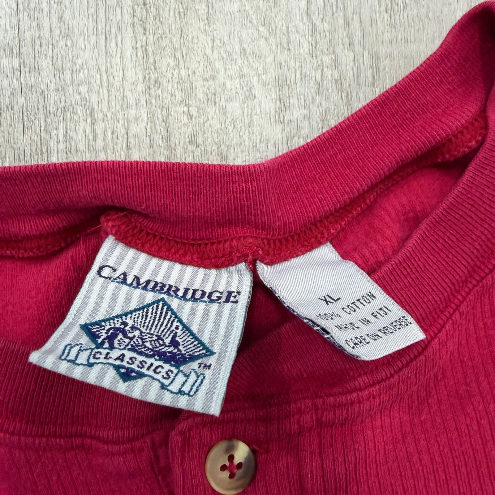 Vintage Vintage Cambridge Classics Thermal Henley Shirt Men's XL Size US XL / EU 56 / 4 - 4 Thumbnail