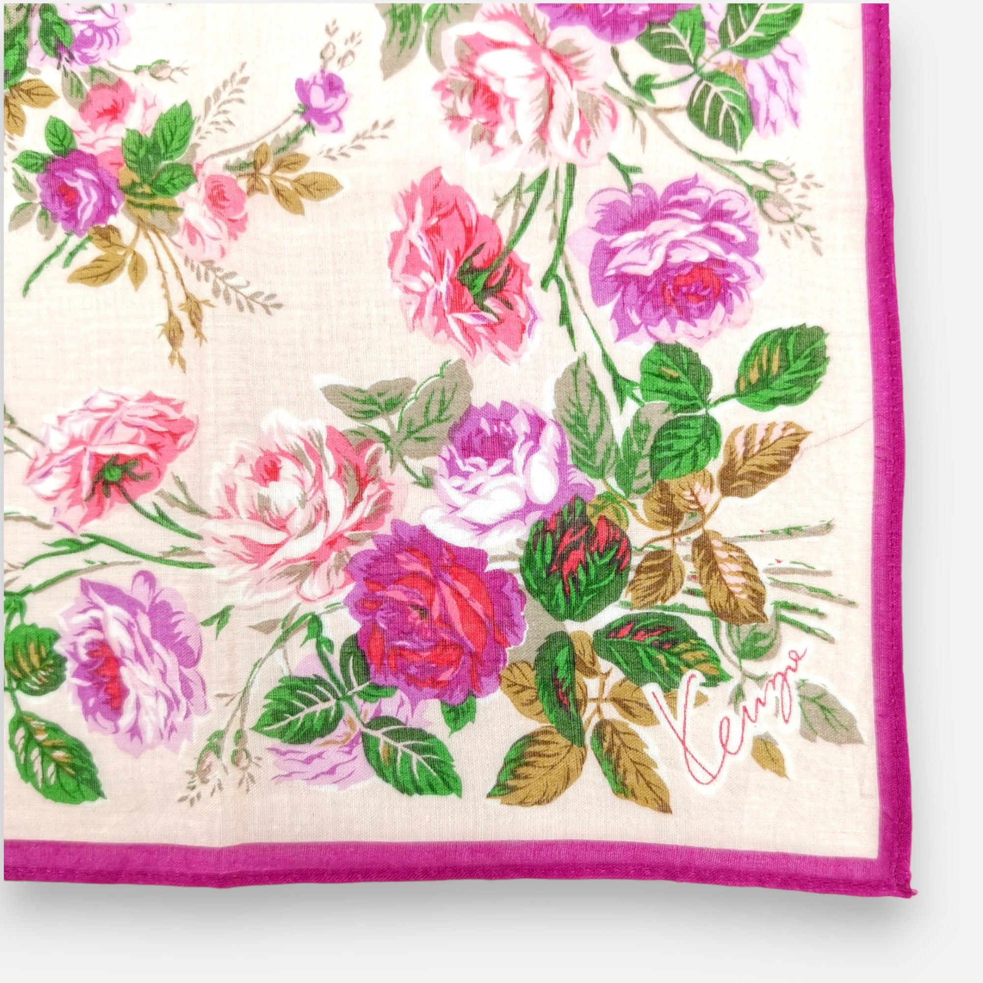 Kenzo Vintage Kenzo Handkerchief Neckerchief Bandana Size ONE SIZE - 4 Thumbnail