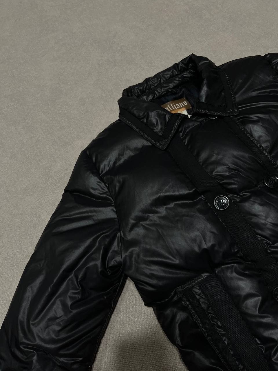 John Galliano John Galliano Women`s Down Puffer Coat Vintage Black Jacket Size M / US 6-8 / IT 42-44 - 3 Thumbnail