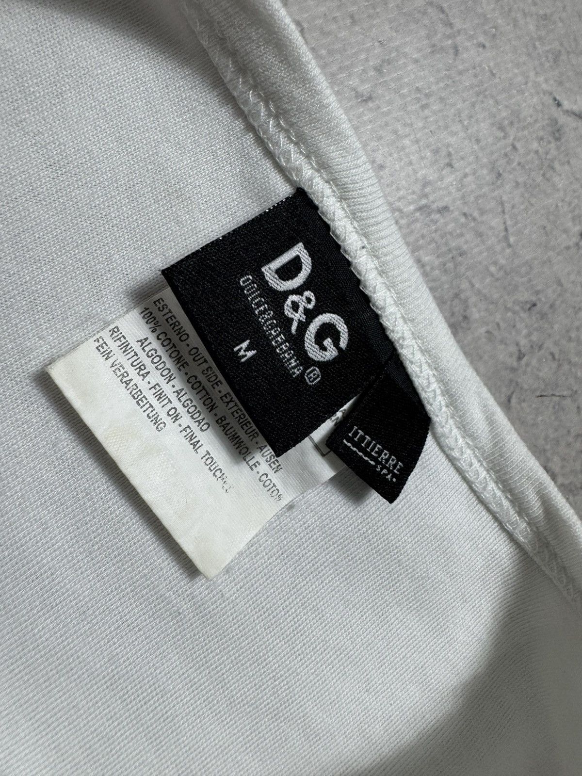 Dolce & Gabbana Dolce & Gabbana DG White Luxury Vintage Long Sleeve Size M Size US M / EU 48-50 / 2 - 10 Thumbnail