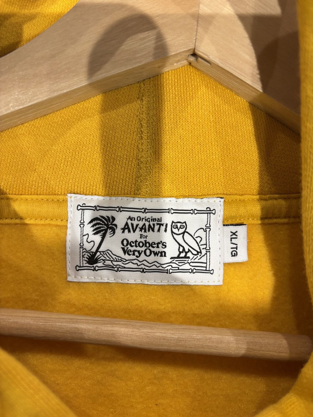 October's Very Own OVO x Avanti Hoodie Yellow Size: XL Size US XL / EU 56 / 4 - 6 Thumbnail