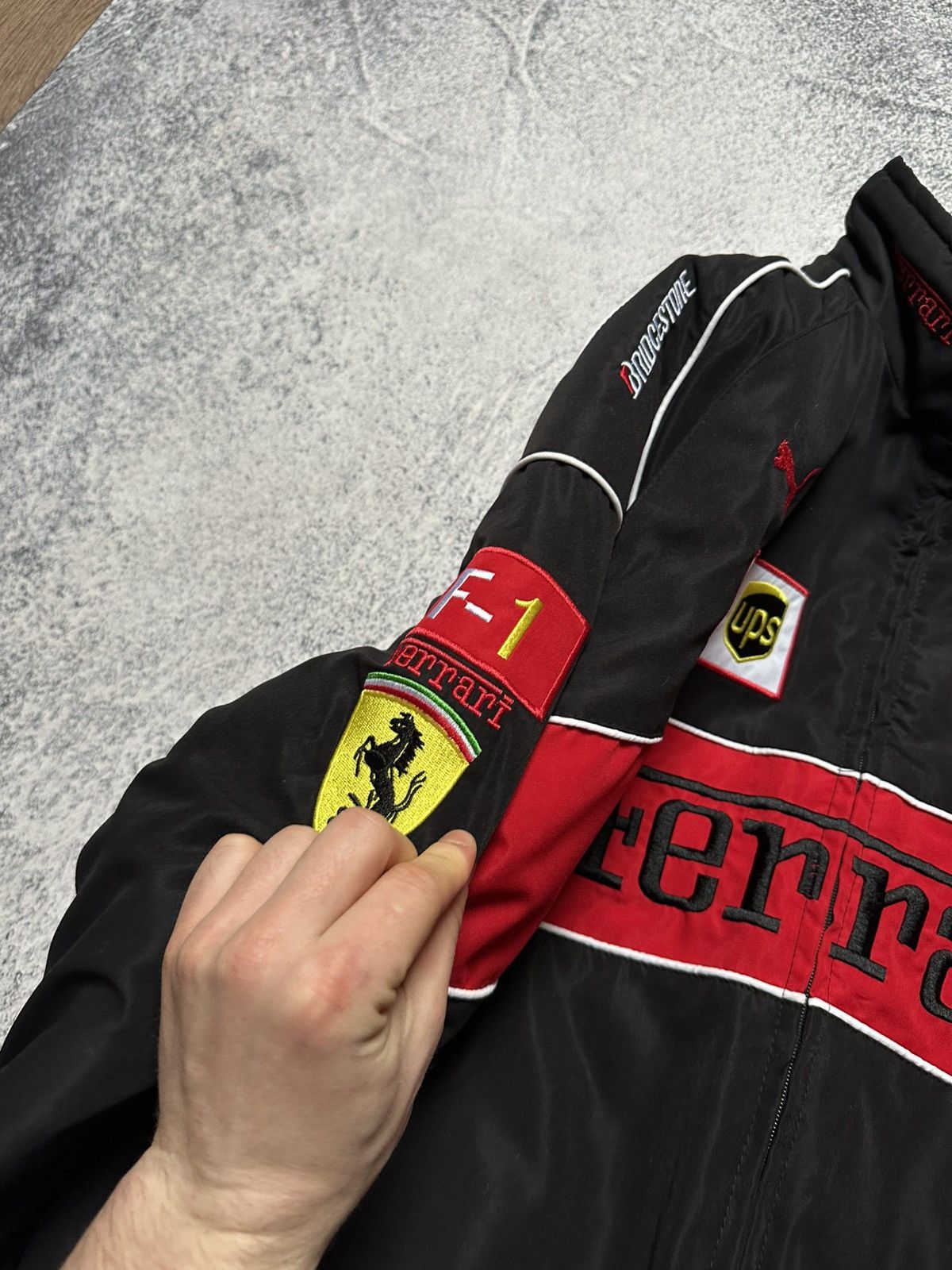 Ferrari Ferarri F1 Team Bomber Jacket Y2K Size US L / EU 52-54 / 3 - 7 Thumbnail