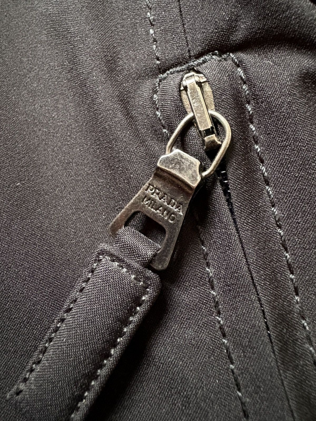 Prada Vintage Prada Red Tab Luxury Women’s Black Parka Size 44 Size M / US 6-8 / IT 42-44 - 8 Thumbnail