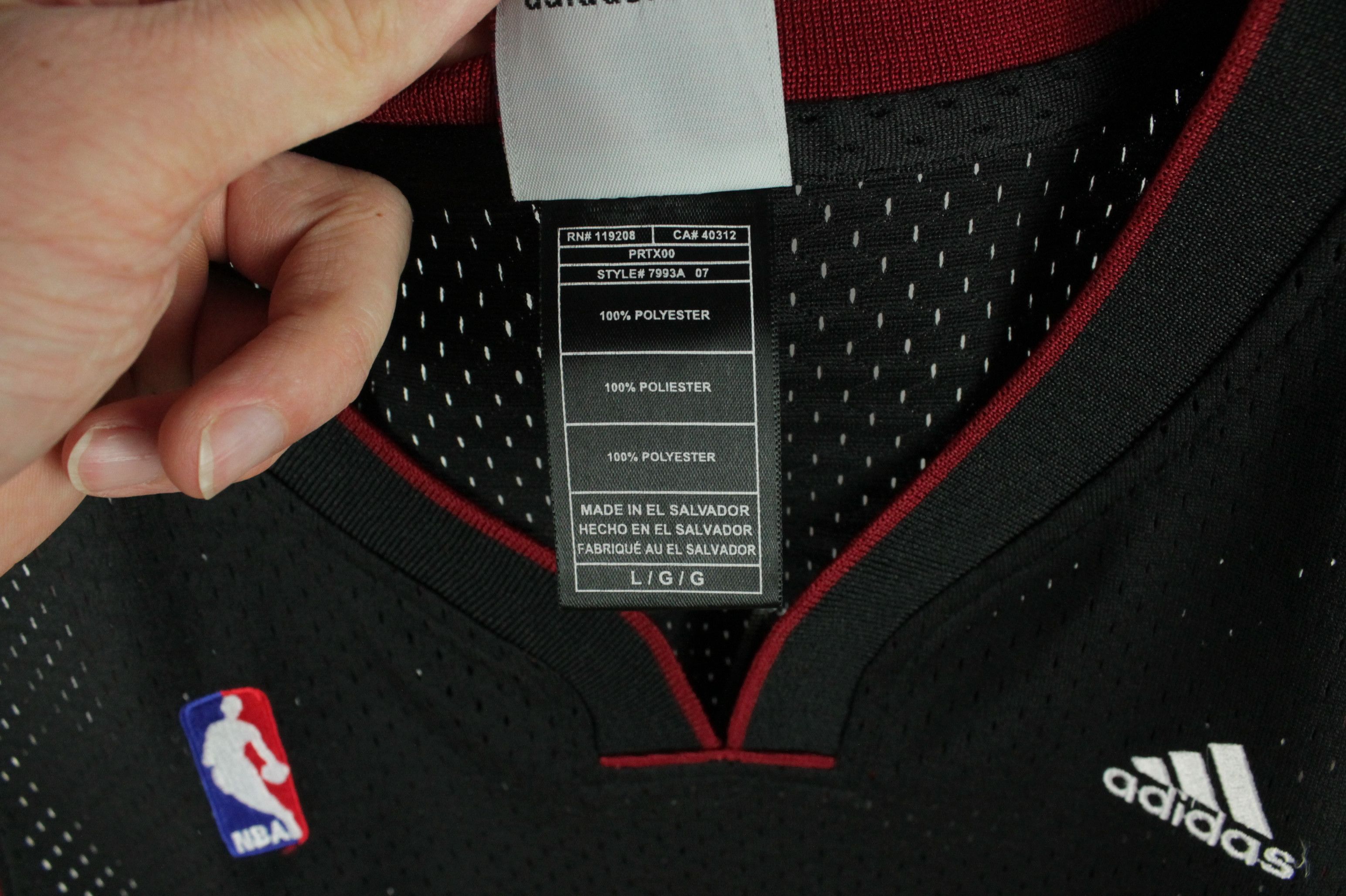 Adidas Adidas NBA Miami Heat #3 Dwayne Wade Away Jersey Shirt Size US L / EU 52-54 / 3 - 5 Thumbnail