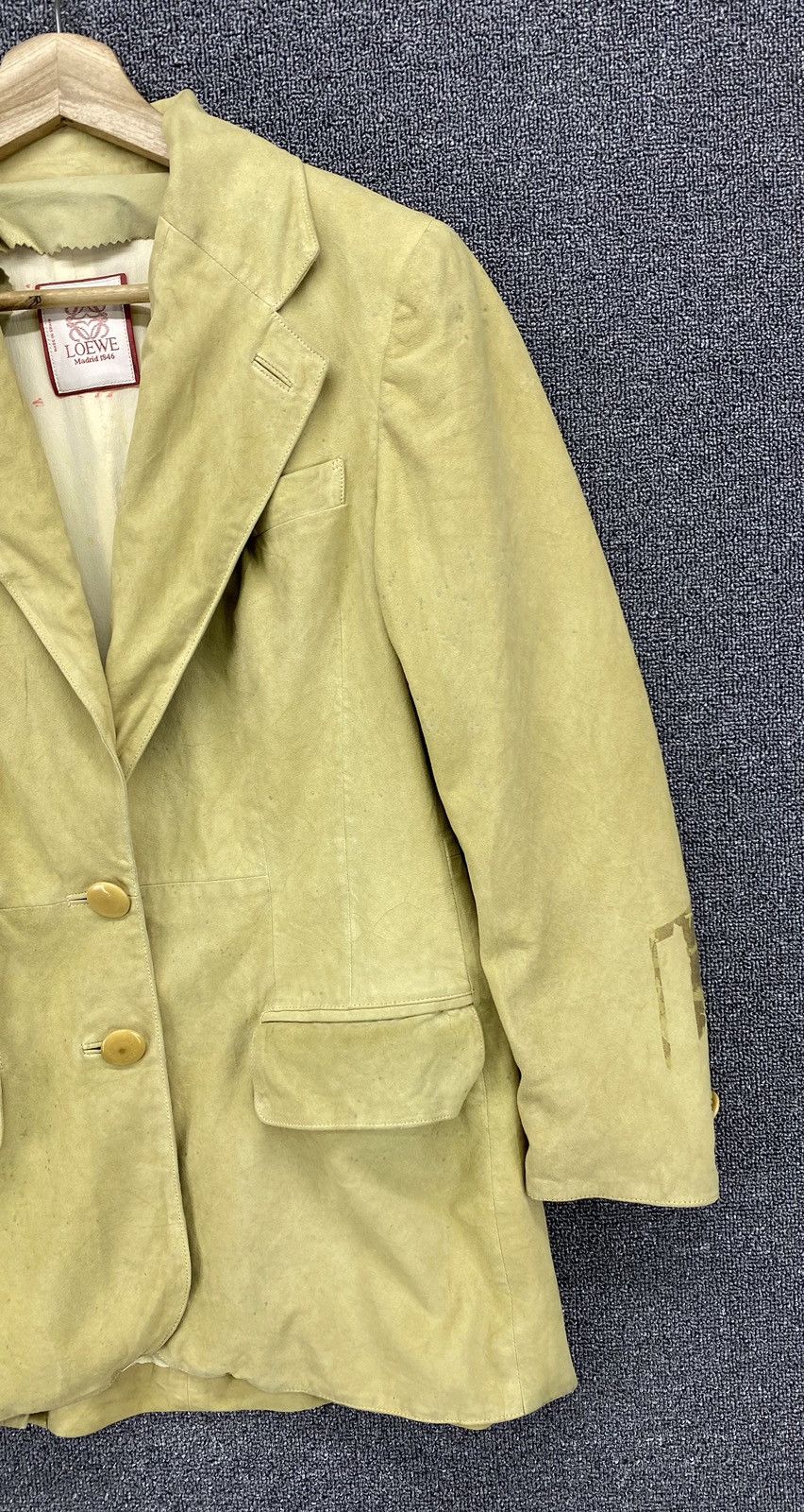 Loewe Vintage Loewe Madrid Leather Blazer Coats Jacket Size M / US 6-8 / IT 42-44 - 4 Thumbnail
