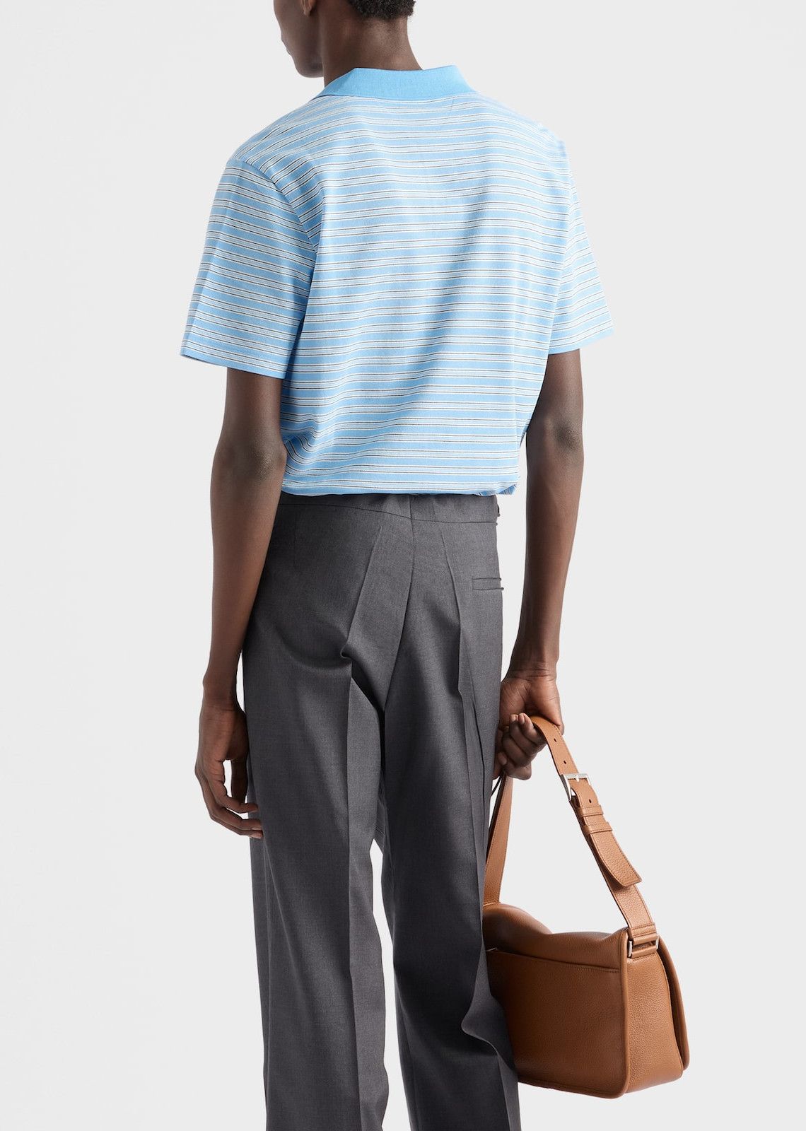 Designer × The Unbranded Brand Light Blue Cotton Polo Shirt – Classic Fit Size US M / EU 48-50 / 2 - 2 Thumbnail