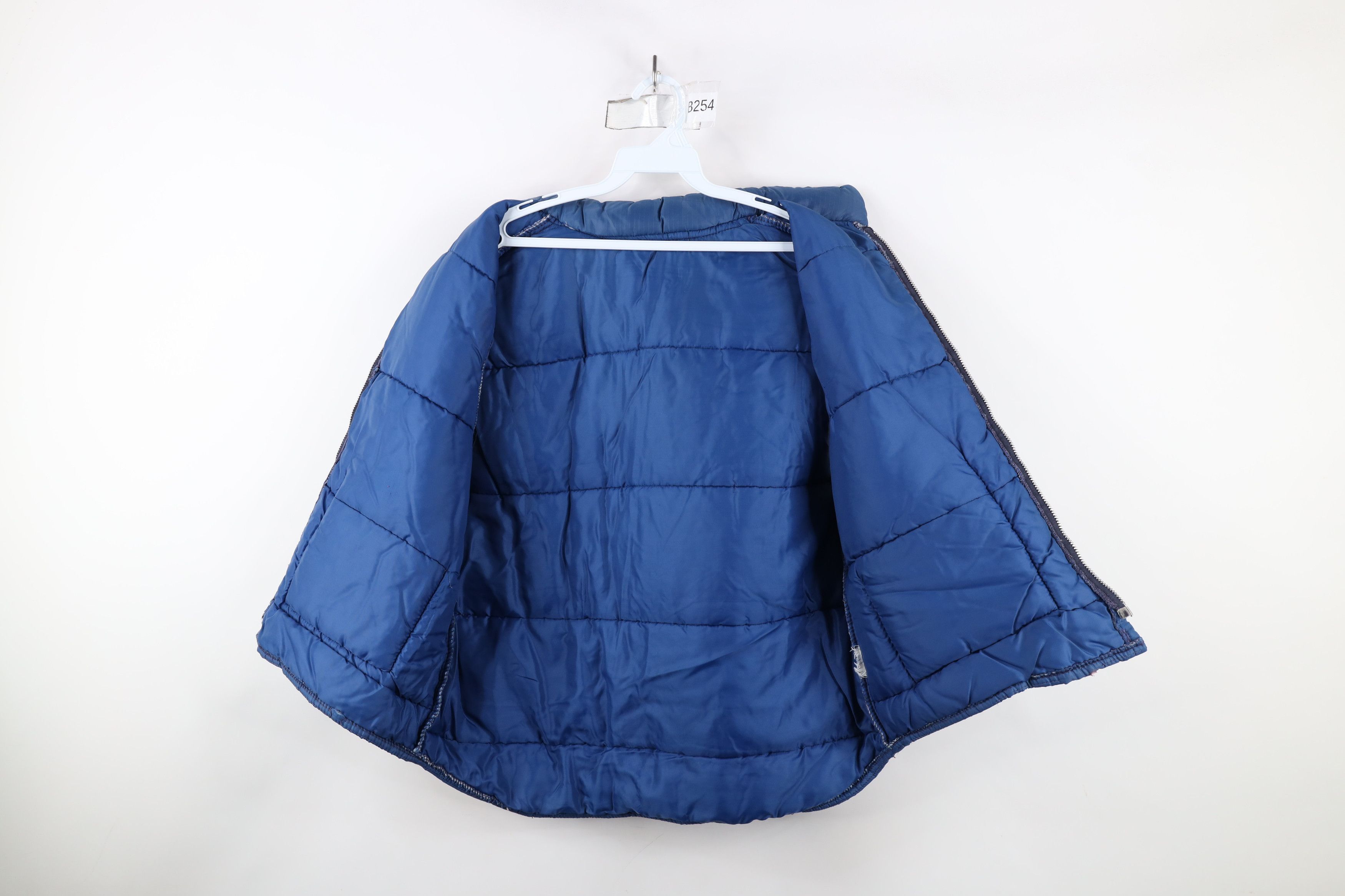 Vintage Vintage 70s Streetwear Boxy Fit Puffer Vest Jacket Blue Size US S / EU 44-46 / 1 - 9 Thumbnail