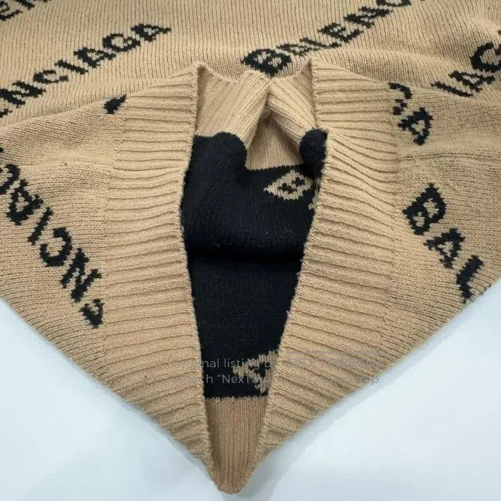 Balenciaga Balenciaga Logo Knit Wool Sweater for Men. Size US M / EU 48-50 / 2 - 4 Thumbnail