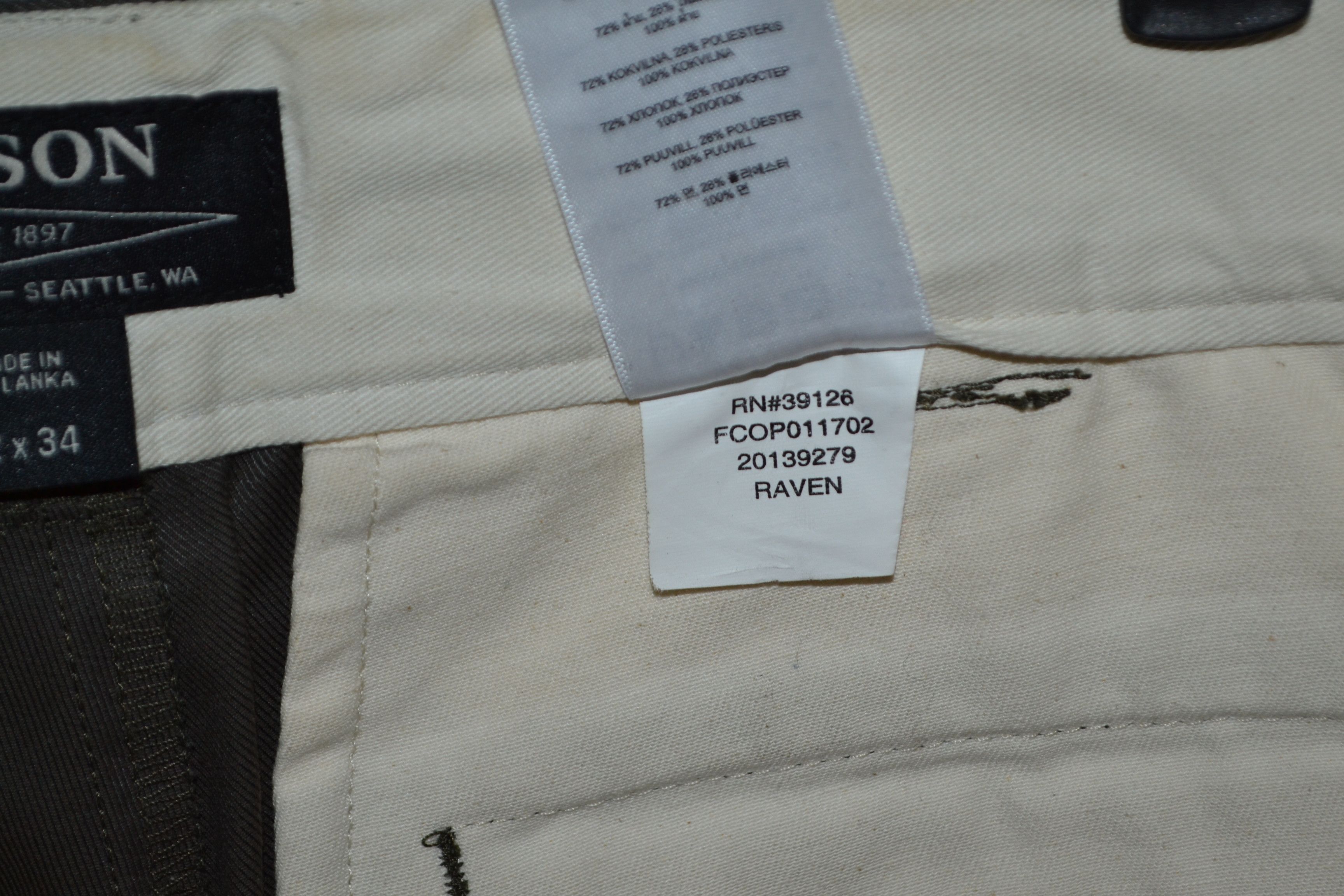 Filson Filson Bremerton Work Pant Olive Army Water Resistant 32 Size US 32 / EU 48 - 13 Thumbnail