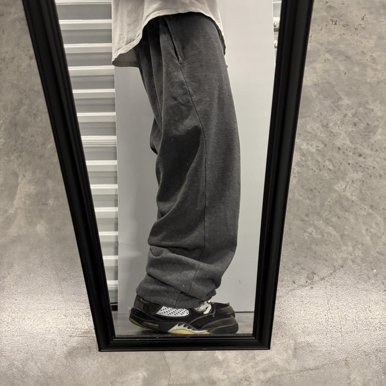 Japanese Brand × Vintage Crazy Vintage Y2K/2000s Baggy Dark Grey Skater Style Essential Sweatpants! Size US 34 / EU 50 - 2 Thumbnail