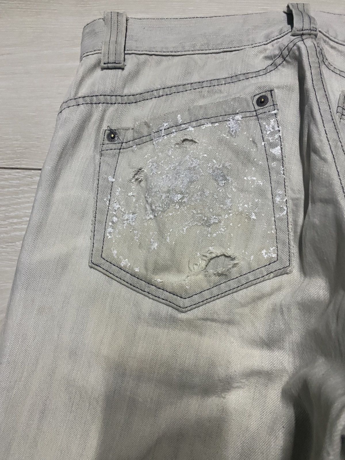 JOSEPH HOMME joseph Homme Paint Splatter Effect Paint Flare Jeans Size US 33 - 9 Thumbnail