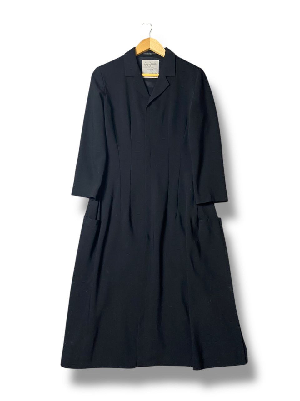 Yohji Yamamoto Vintage YOHJI YAMAMOTO Hidden Button Long Coat (130) Size XXS / US 00 / IT 34 - 1 Thumbnail