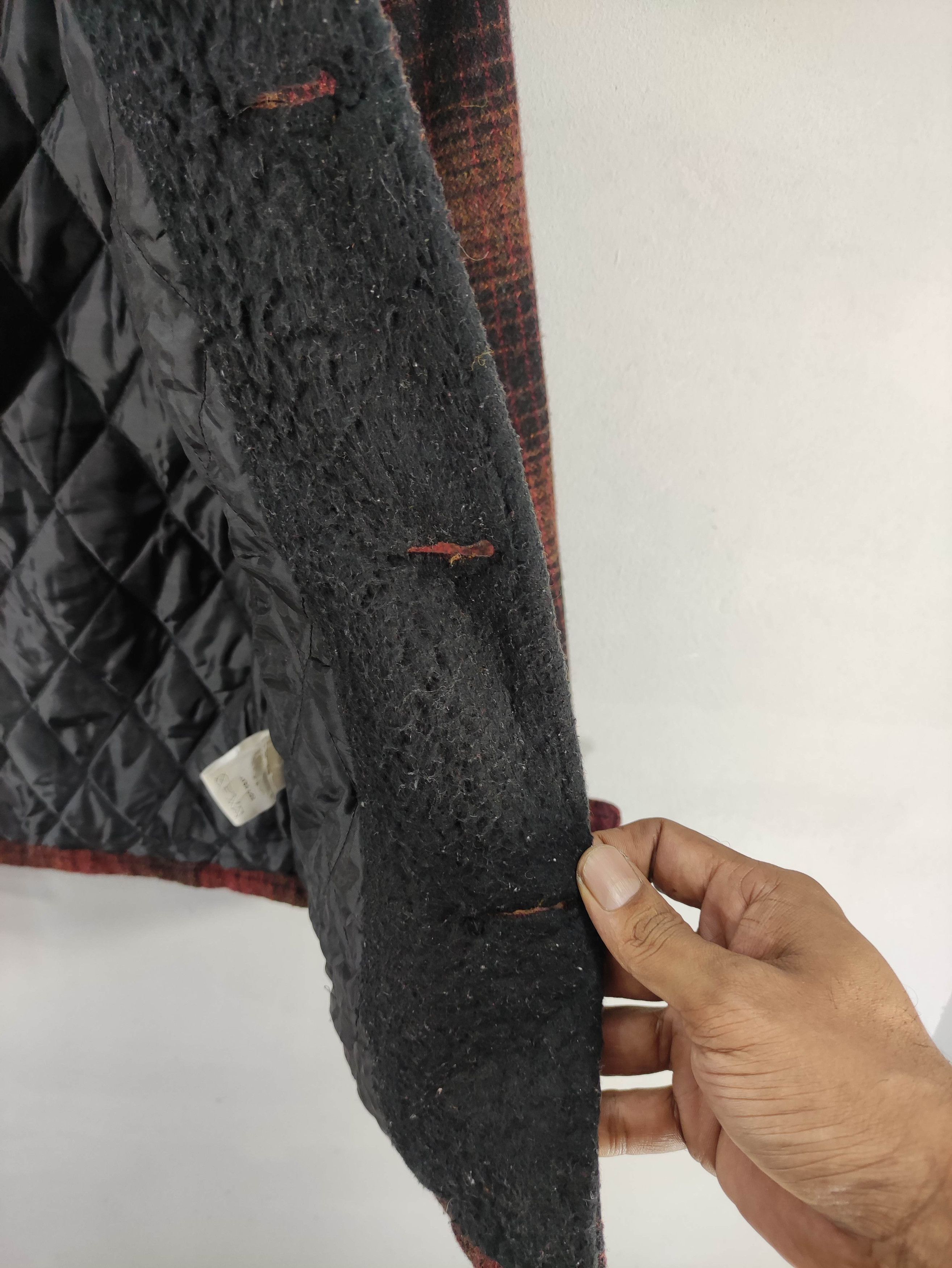 Japanese Brand Vintage Naked Sun Plaid Wool Jacket Lined Quilted Size S / US 4 / IT 40 - 7 Thumbnail