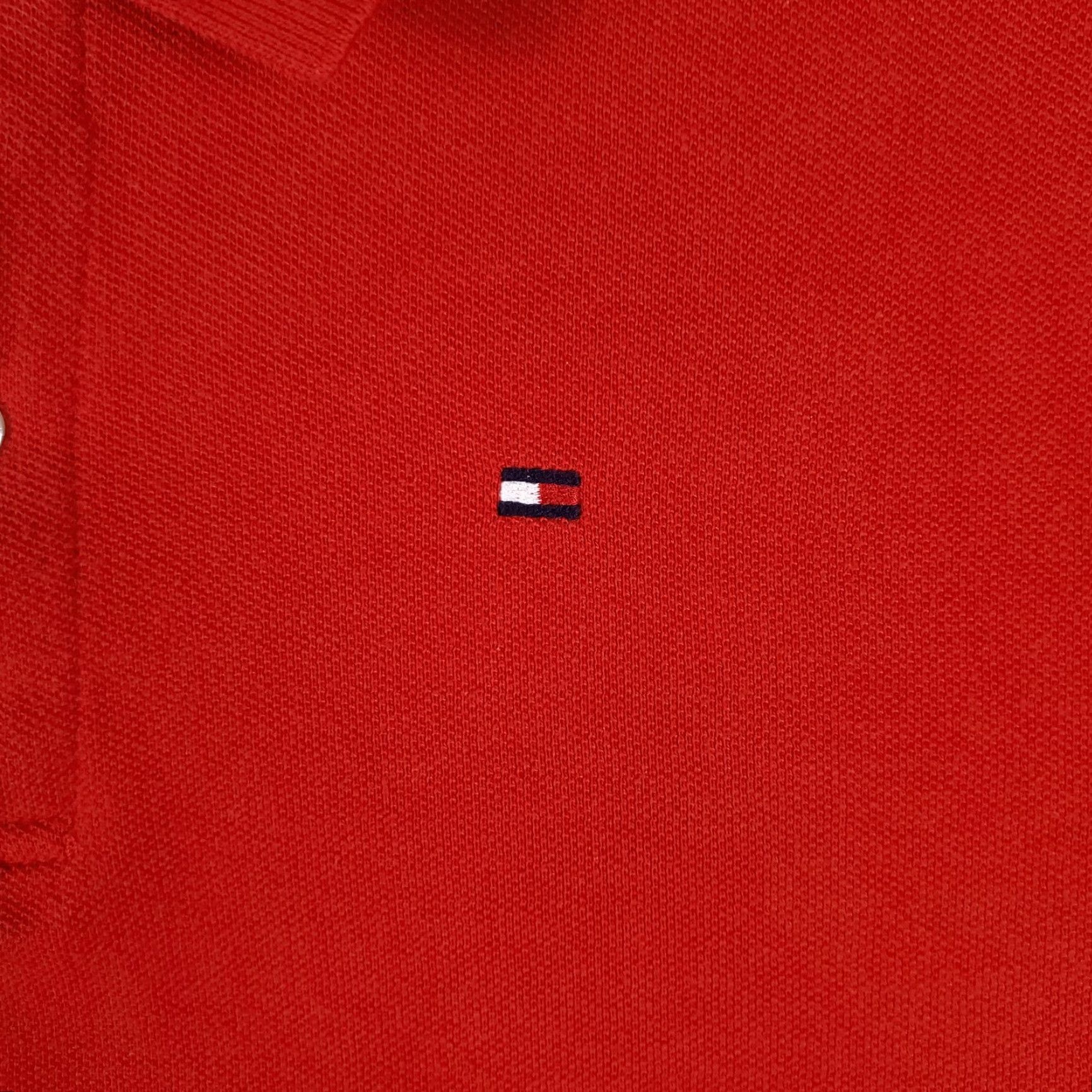 Tommy Hilfiger VINTAGE Tommy Hilfiger Polo Shirt Mens Small Red Short Sleeve Polo Shirt S Red Classic Logo 90s Sports Mens Size US S / EU 44-46 / 1 - 3 Thumbnail