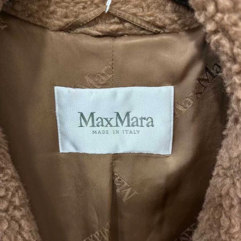 Max Mara Max Mara Camel Teddy Midi Jacket Size S / US 4 / IT 40 - 4 Thumbnail