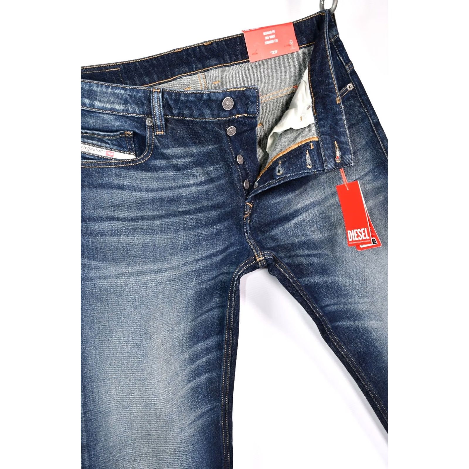 Diesel Diesel SAFADO-X Straight R0EP9 Jeans Men W36/L30 Blue 5-Pocket Stretch Denim Brand Diesel SAFADO-X Jeans Mens Size US 36 / EU 52 - 3 Thumbnail