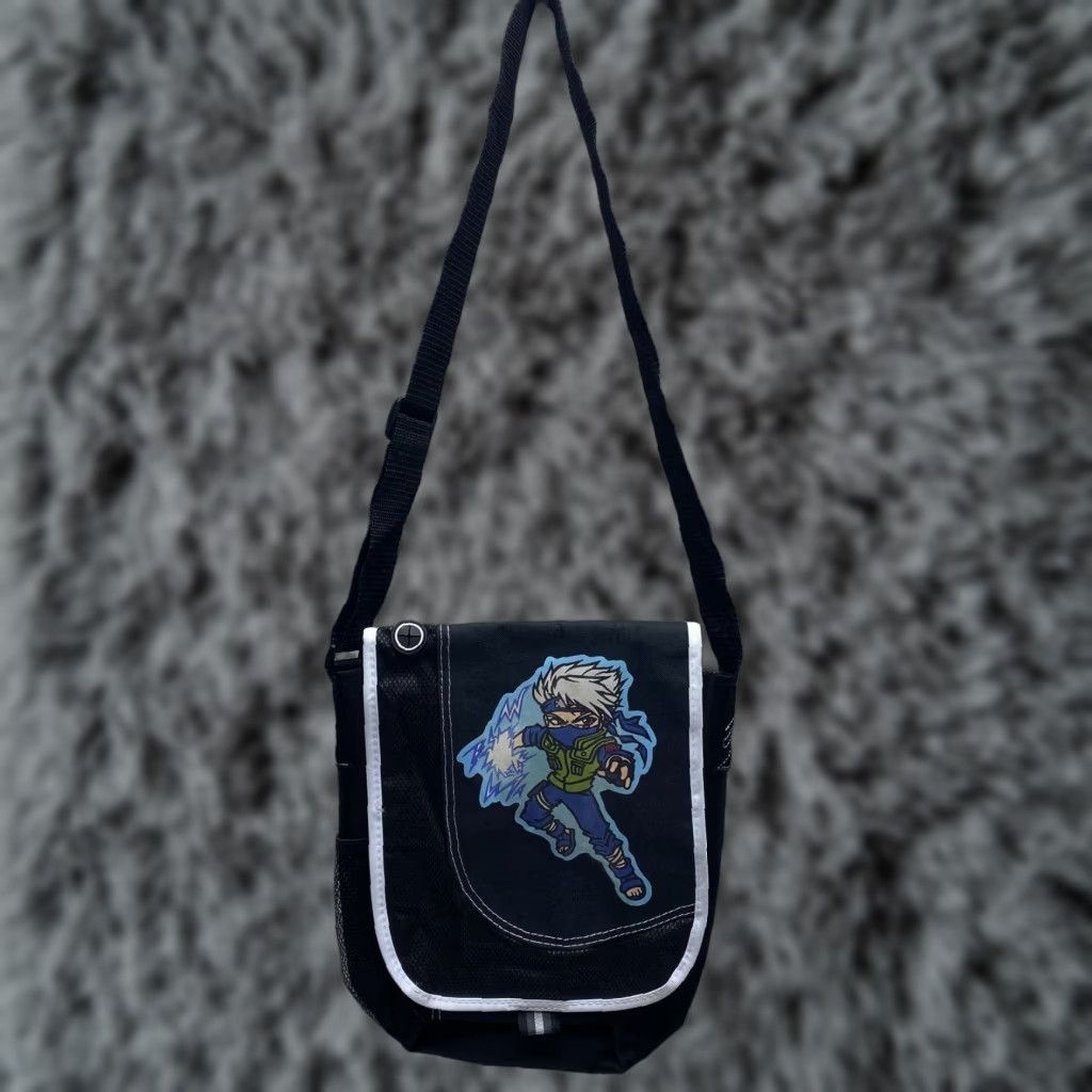 Vintage Leed’s Naruto Anime Zoom Messenger ipad Tablet Cross Body Bag Men Medium Black Size ONE SIZE - 1 Thumbnail