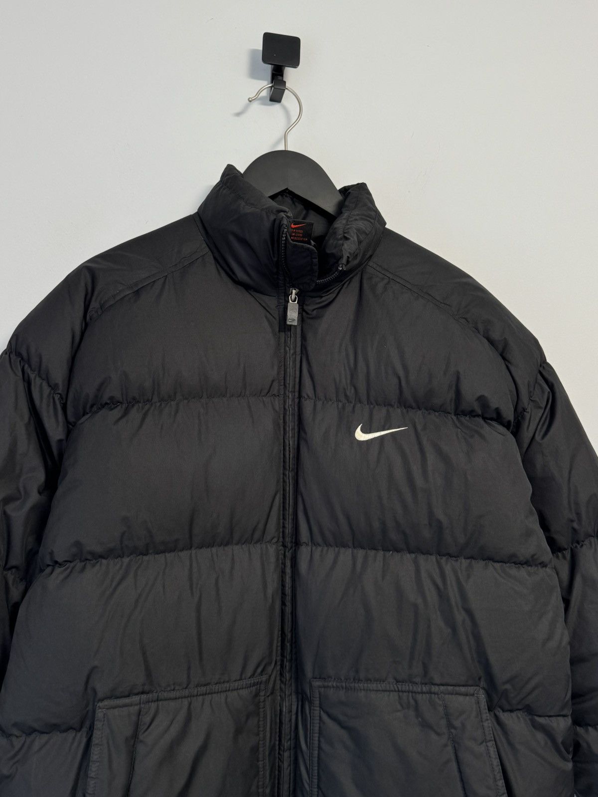 Nike Nike Vintage Down Puffer Jacket Big Swoosh Y2K Style Size US S / EU 44-46 / 1 - 2 Thumbnail