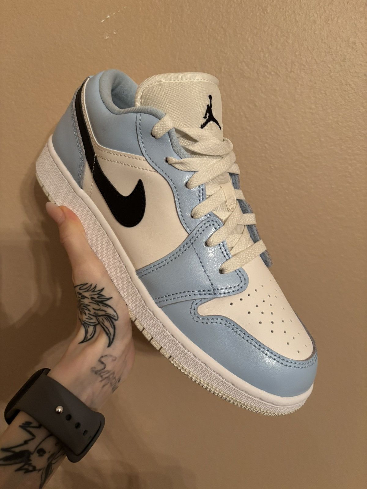 Jordan Brand × Nike × Vintage Air Jordan 1 Low GS ‘Ice Blue’ Size US 6.5 / EU 39-40 - 2 Thumbnail
