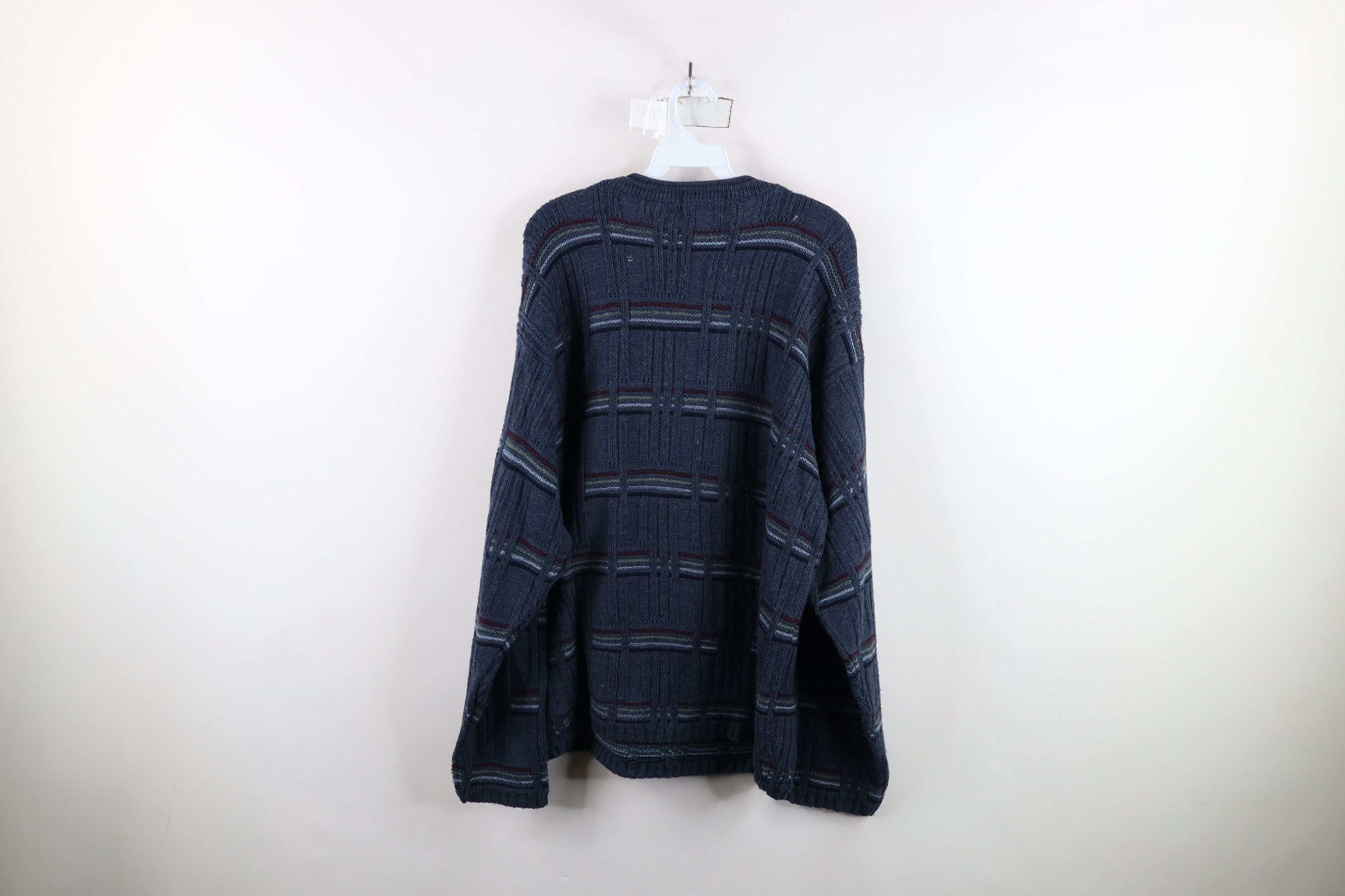 Vintage Vintage 90s Streetwear Textured Marled Knit Sweater USA Size US L / EU 52-54 / 3 - 9 Thumbnail
