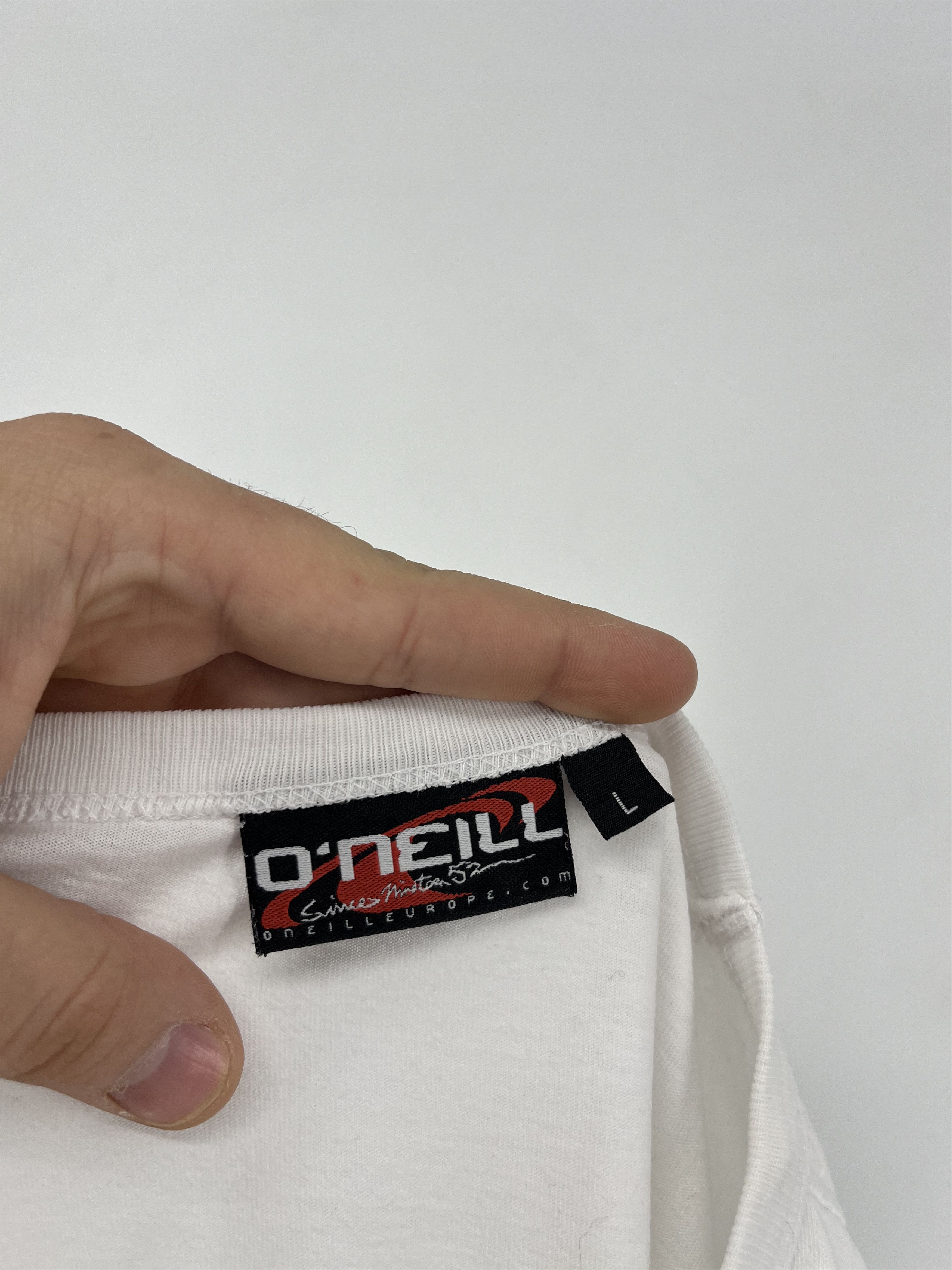 O'Neill Vintage 90s Oneill Santa Cruz Logo Spellout T-shirt Size US L / EU 52-54 / 3 - 7 Thumbnail