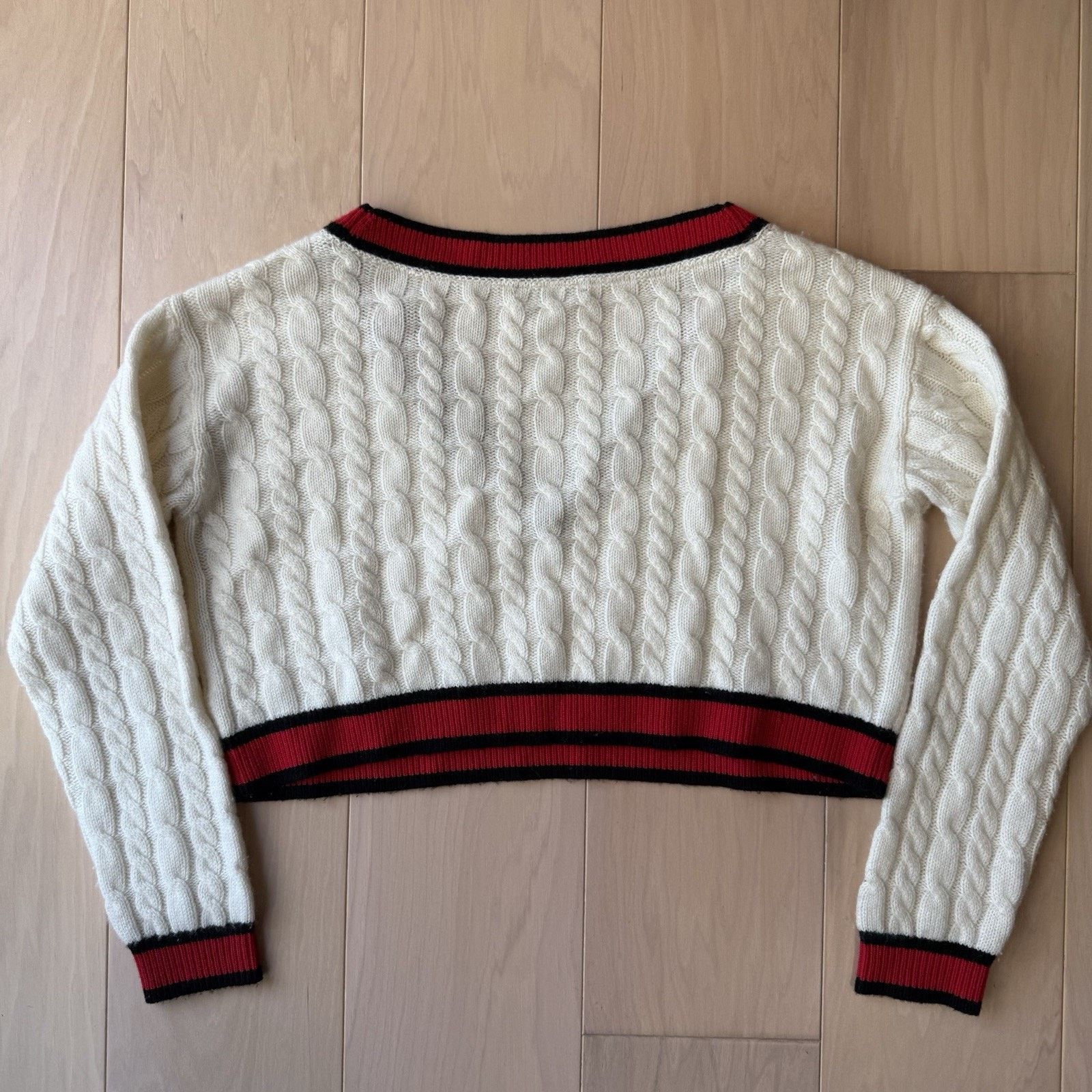 Alice + Olivia Alice Olivia Cable Knit Sweater Women's S Multicolor Size S / US 4 / IT 40 - 9 Thumbnail