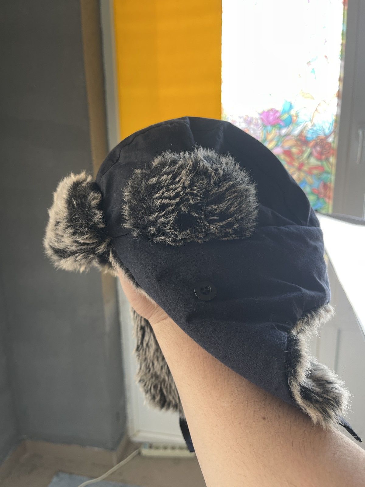 Japanese Brand Black Faux Fur Hat Size ONE SIZE - 3 Thumbnail