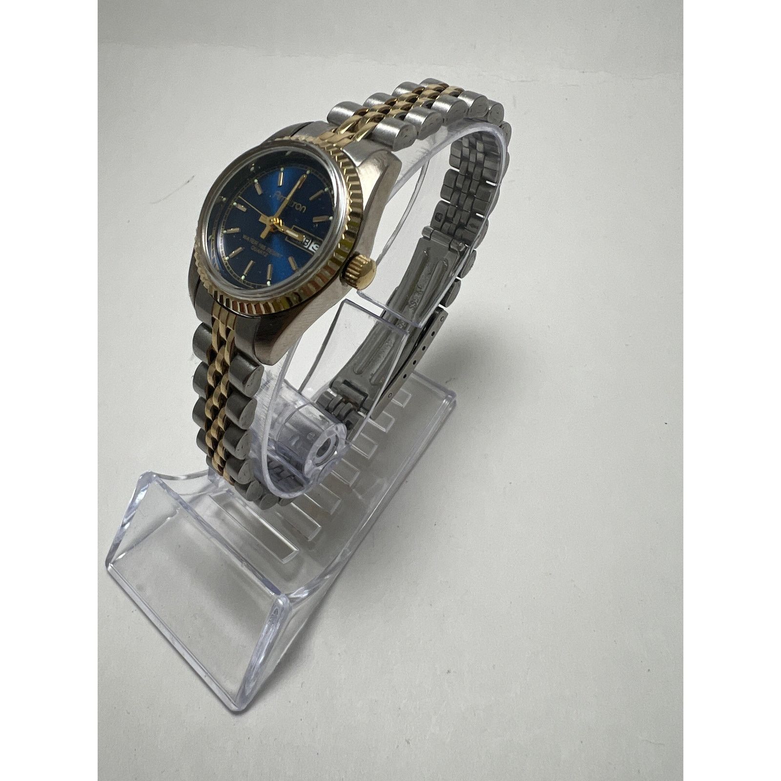 Other Armitron Ladies day date watch, two tone, blue dial Size ONE SIZE - 2 Thumbnail