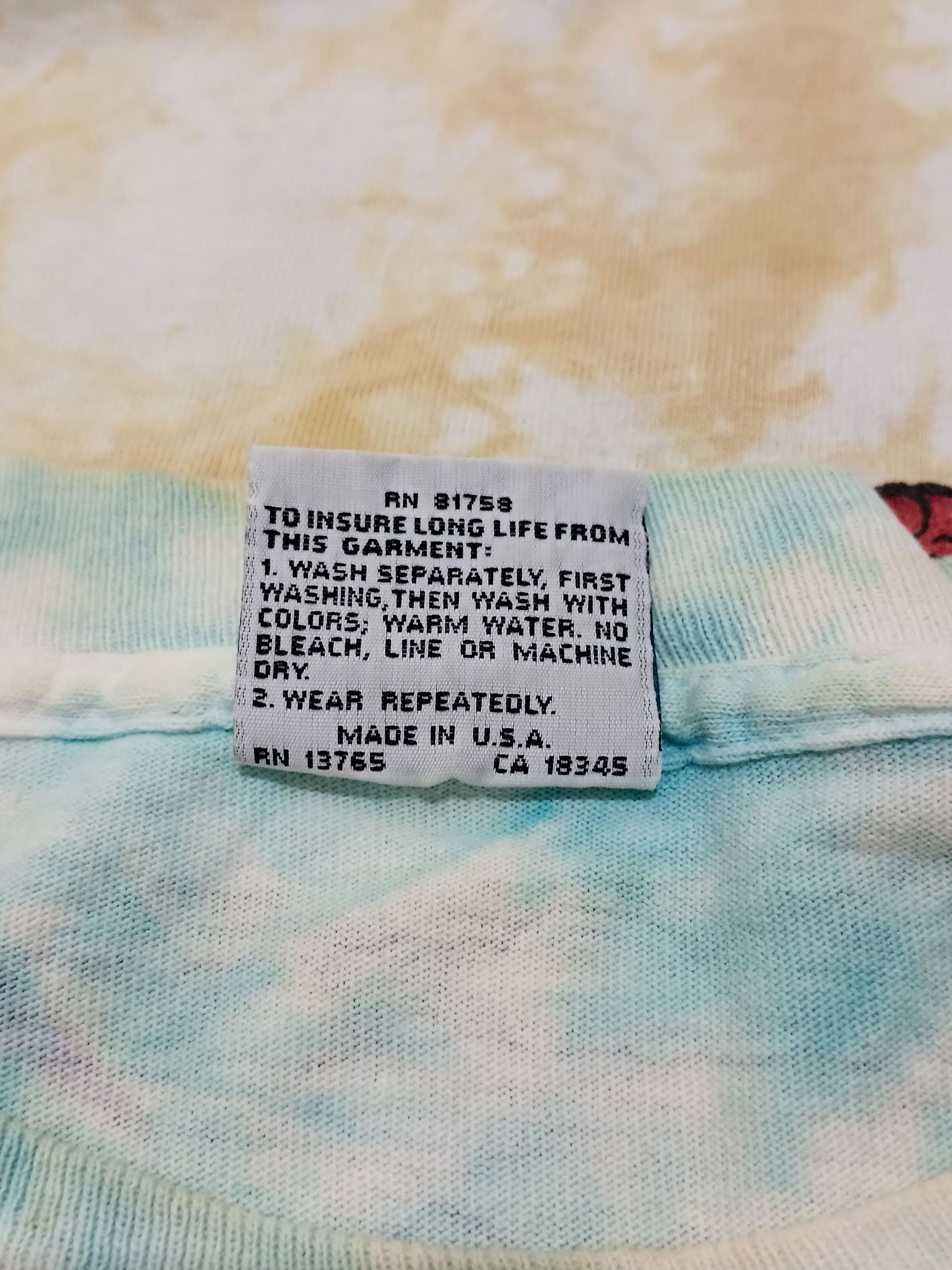 Arts & Science Vintage 90s Liquid Blue Joey Mars Psychedelic Skeleton Surf Size US XL / EU 56 / 4 - 6 Thumbnail